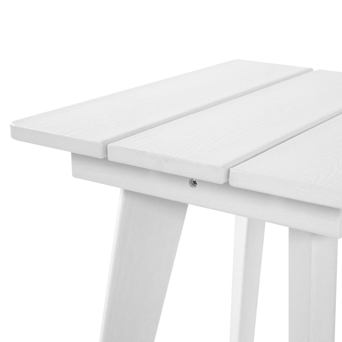 Livsip HDPE Outdoor Side Table Coffee Table Desk Patio Furniture Camping White