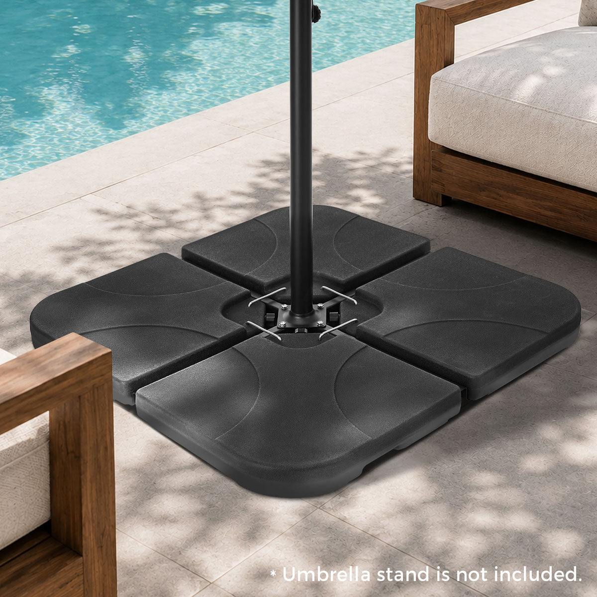 Livsip Outdoor Umbrella Base Garden Patio Water Pod 22KG Weight Capacities