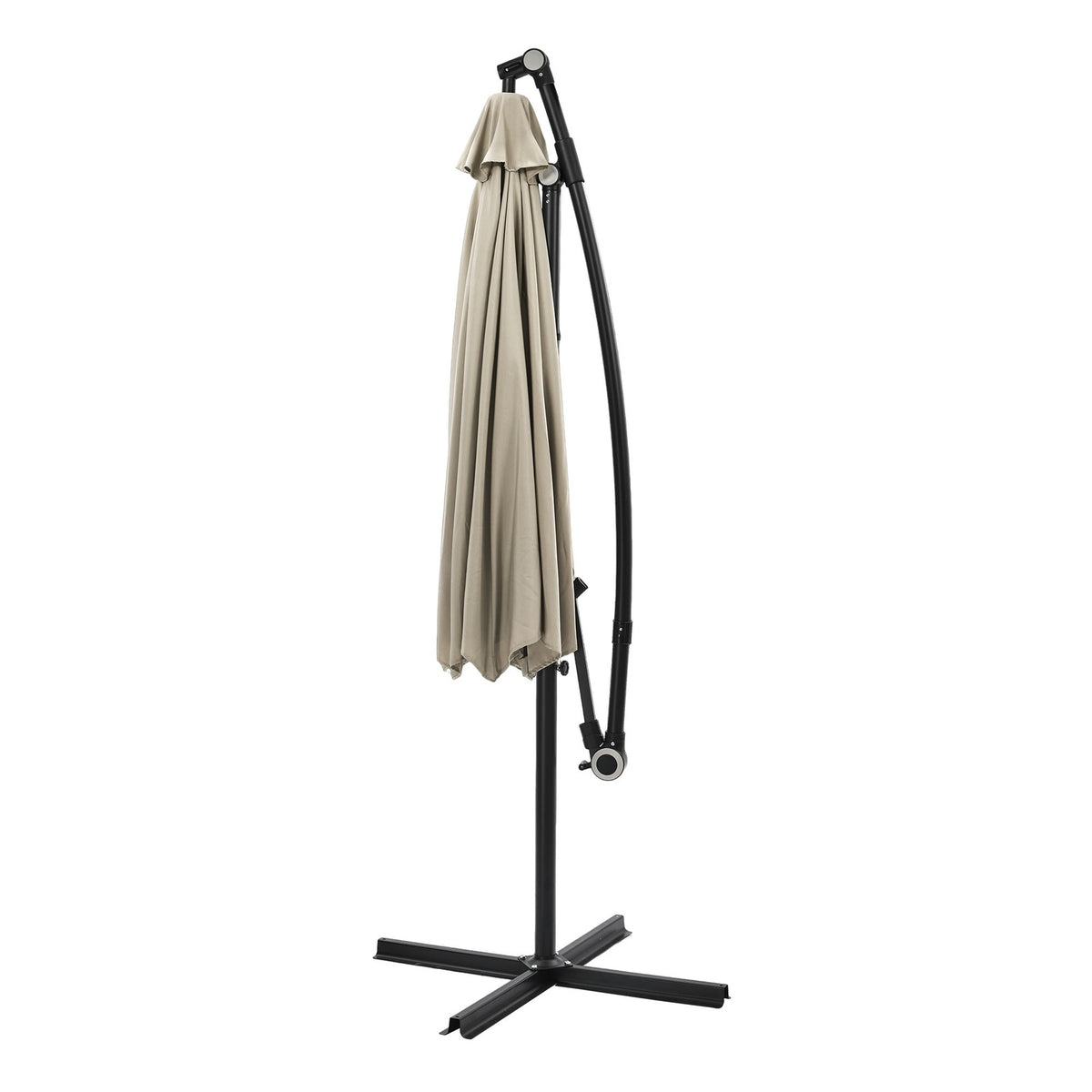 Livsip Outdoor Umbrella 3M Cantilever Garden Shade 360° Rotation Beige