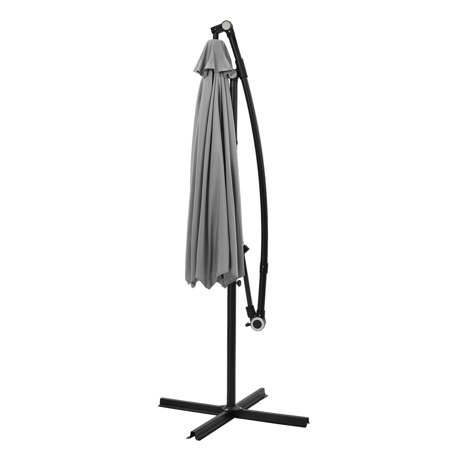 Livsip Outdoor Umbrella 3M Cantilever Garden Shade 360° Rotation Charcoal