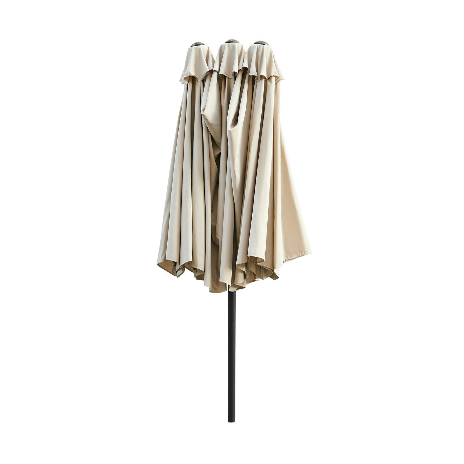 Livsip Outdoor Umbrella 4.52M Double-Sided Umbrellas Beach Sun Shade  Beige