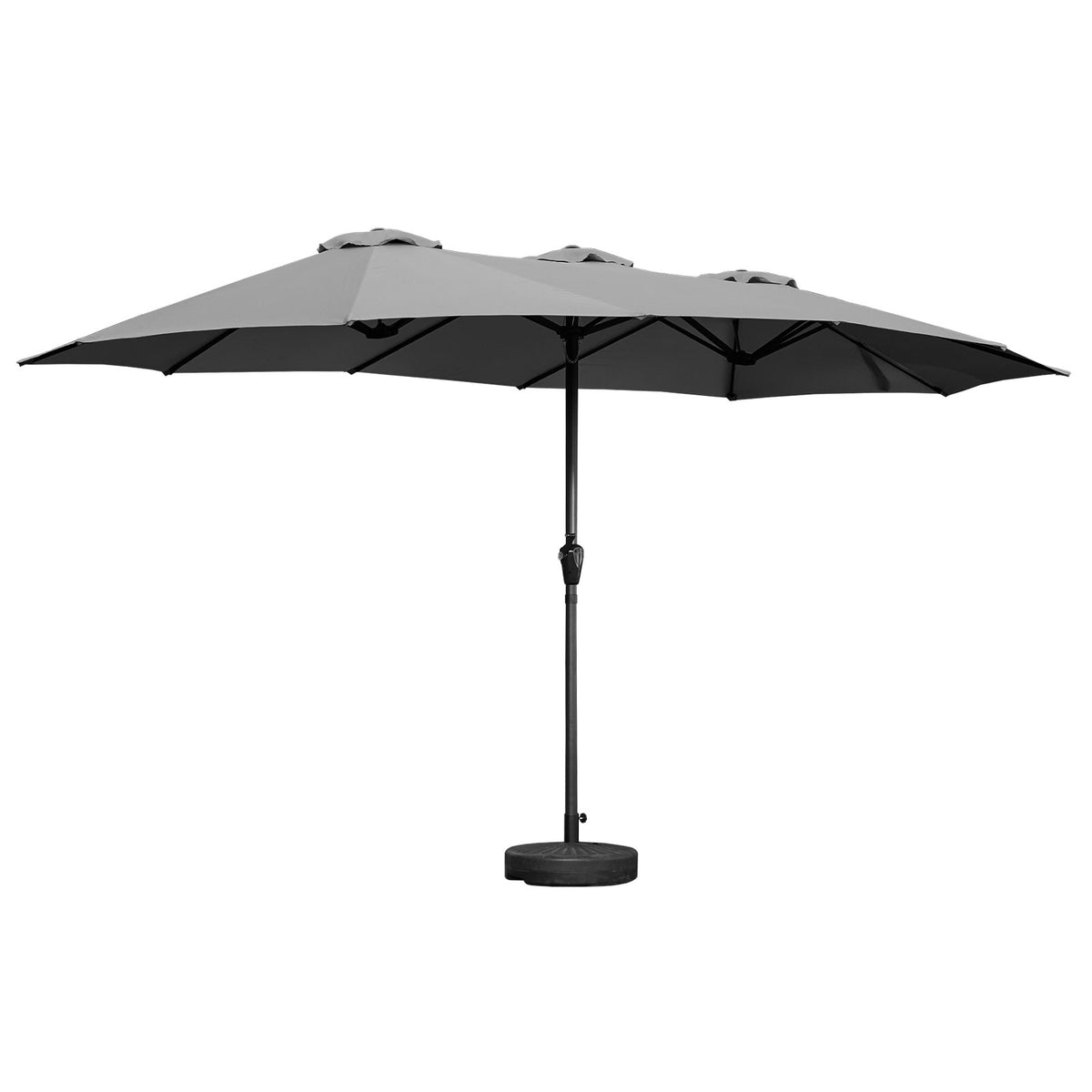 Livsip Outdoor Umbrella 4.52M Double-Sided Garden Shade with Base Charcoal