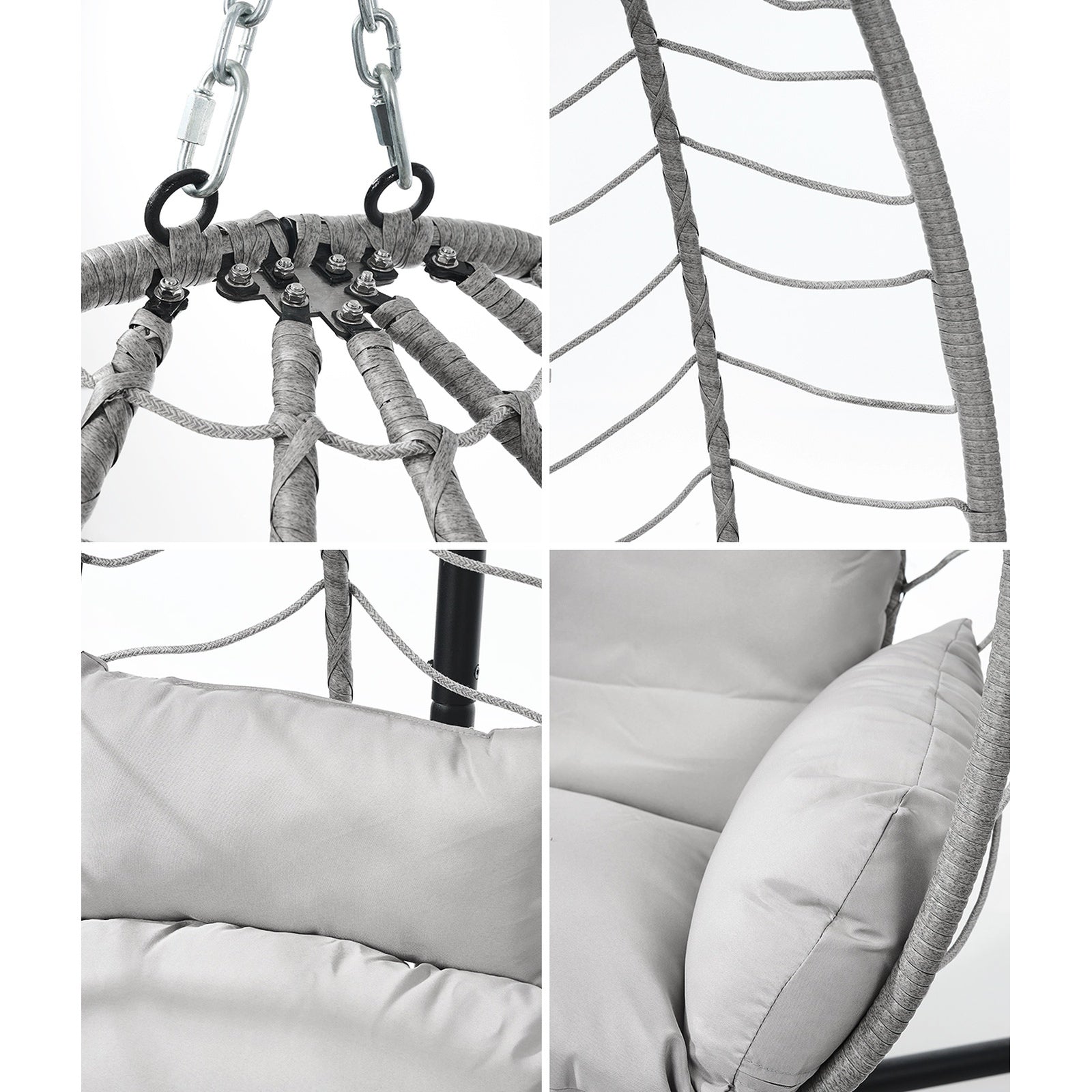 Livsip Outdoor Hanging Chair Swing Chair Porch Egg Seat Garden Furniture Rattan - Sunyee