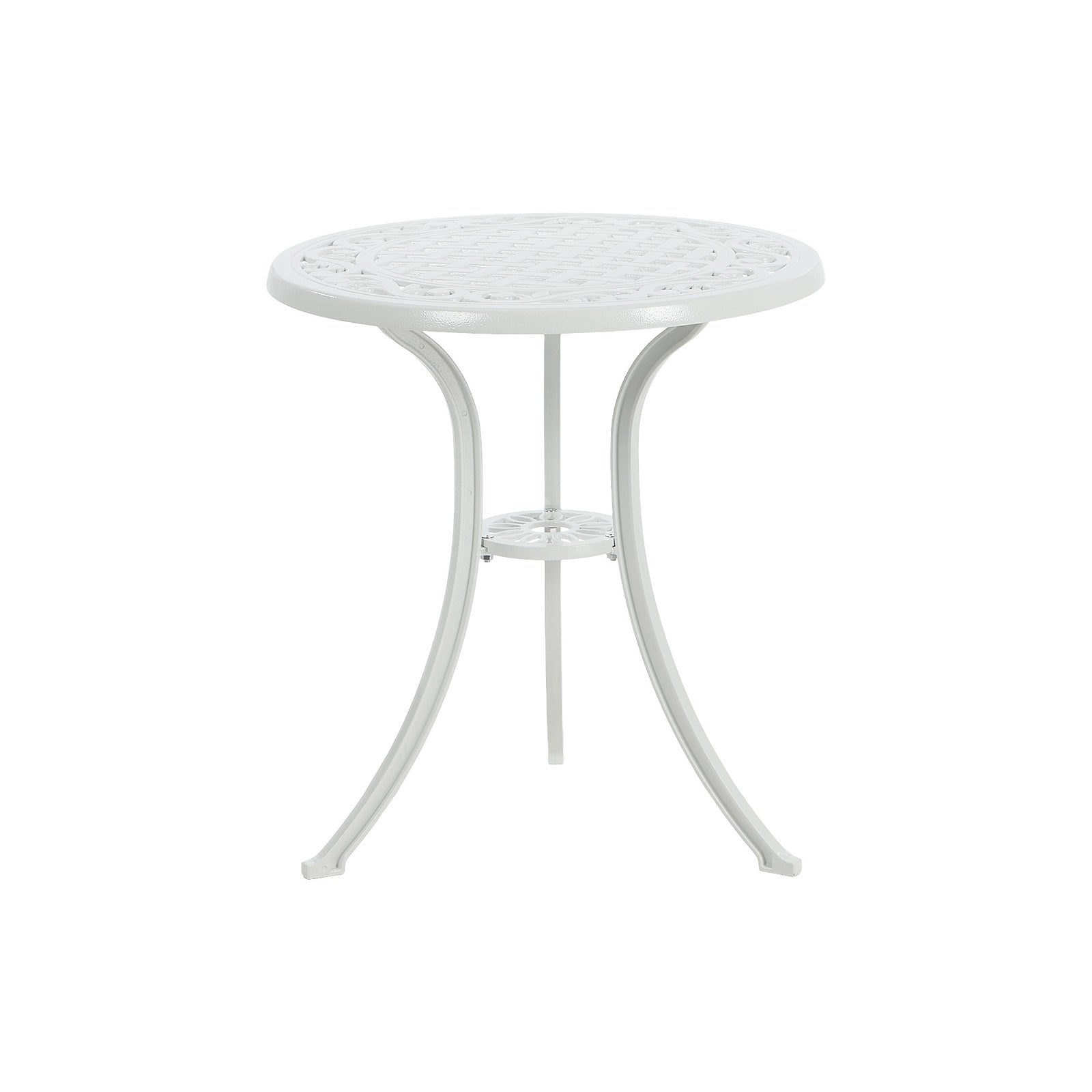 Livsip 3 Piece Outdoor Patio Set Bistro Setting Garden Furniture White