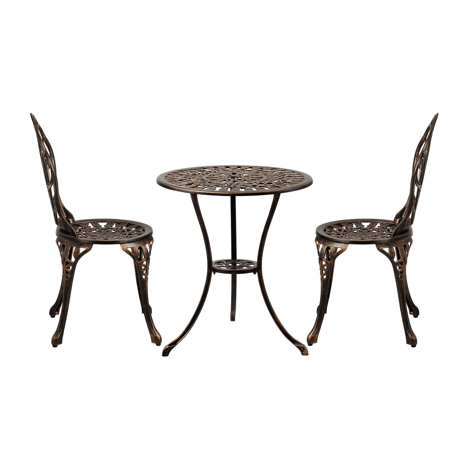 Livsip 3PCS Bistro Outdoor Setting Chairs Table Patio Dining Set Furniture - Sunyee