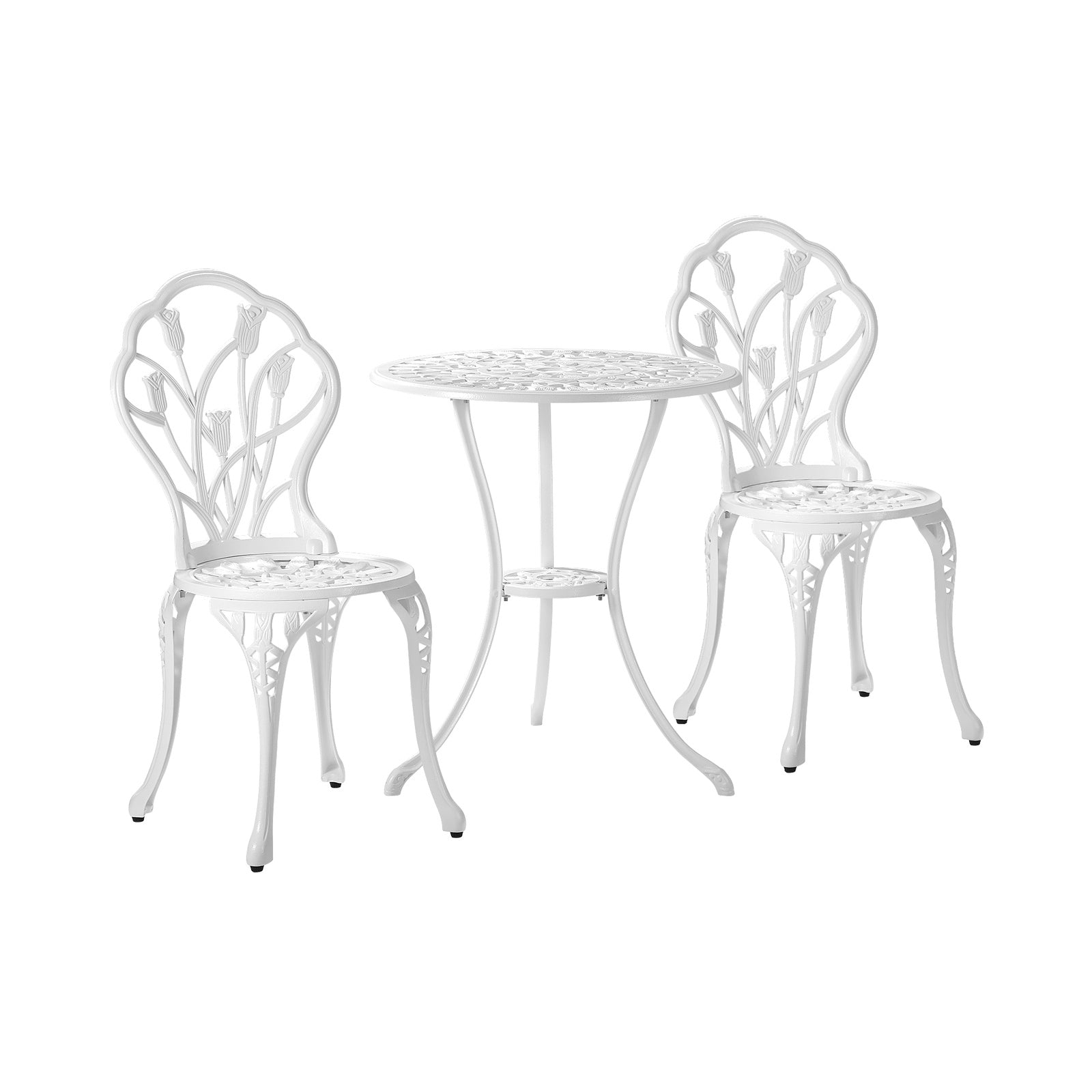 Livsip 3 Piece Outdoor Furniture Setting Chairs Table Bistro Patio Dining Set - Sunyee