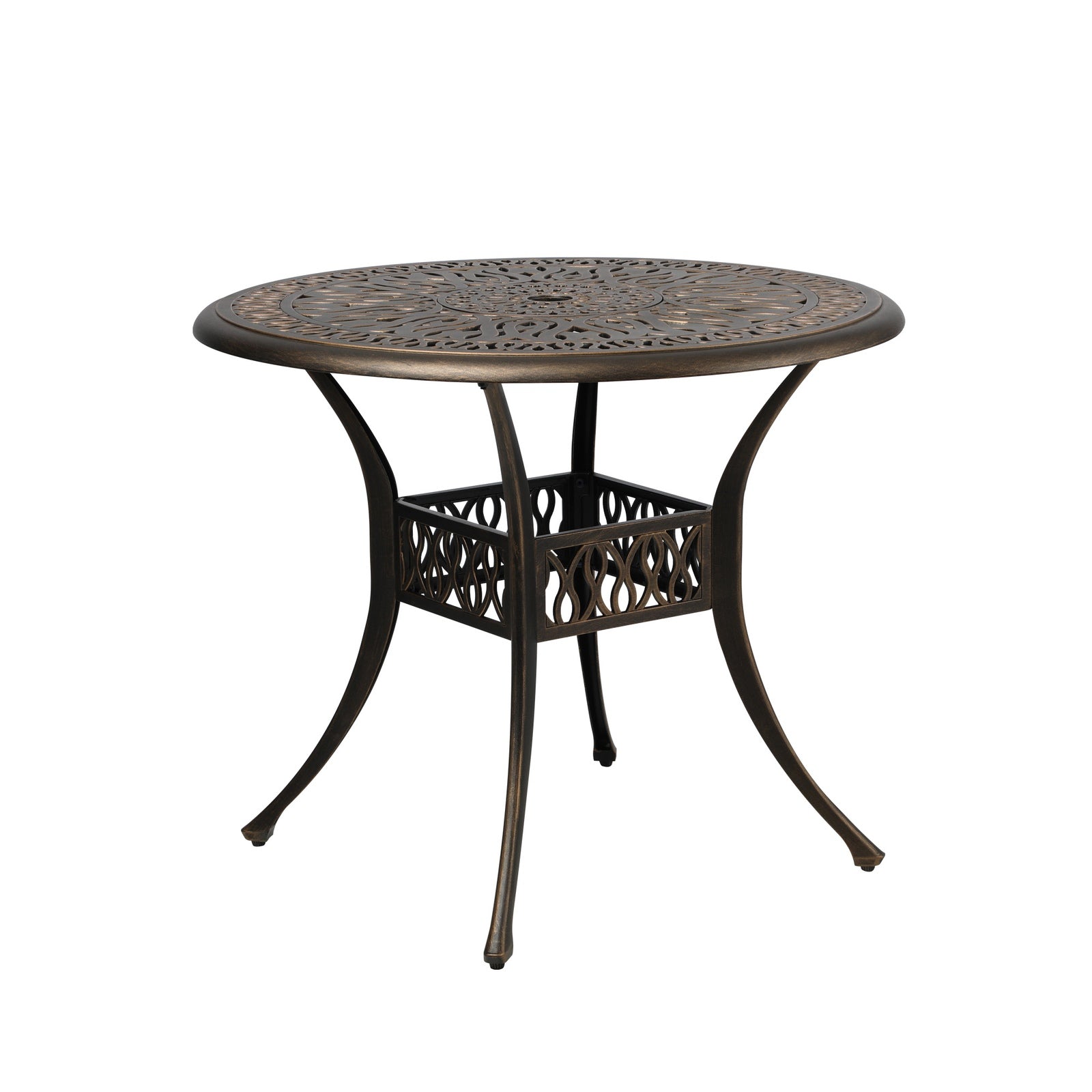 Livsip 3 Piece Outdoor Patio Set Table Chairs Bistro Cast Aluminium Furniture