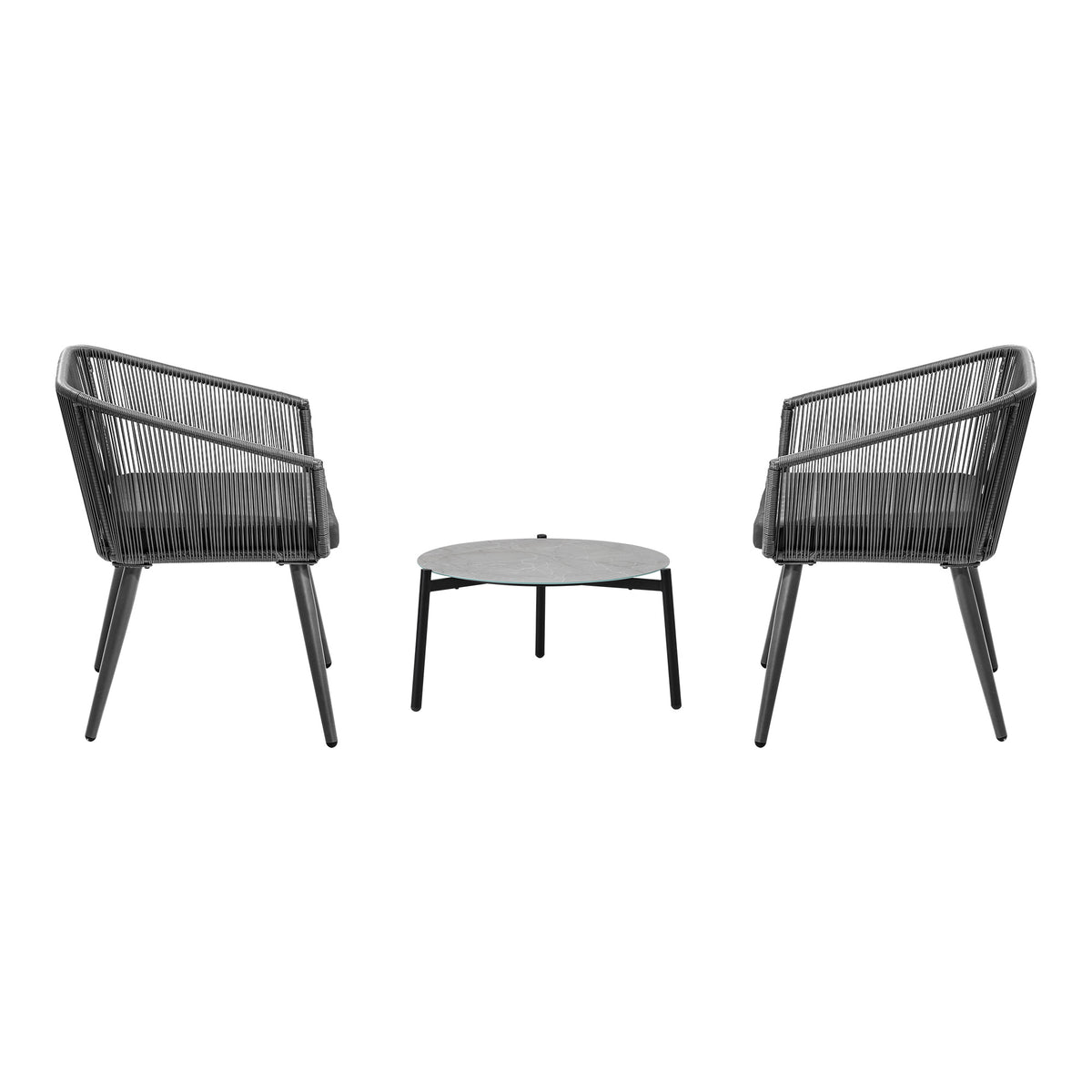 Livsip 3 Piece Outdoor Lounge Setting Furniture Patio Set - Sunyee