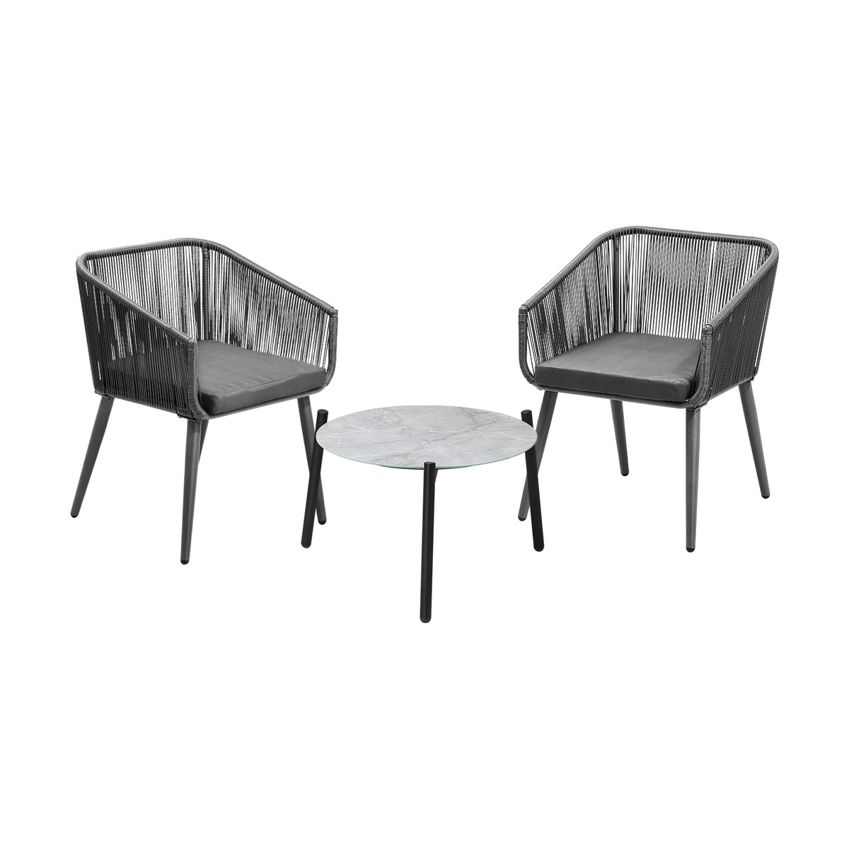 Livsip 3 Piece Outdoor Lounge Setting Furniture Patio Set - Sunyee
