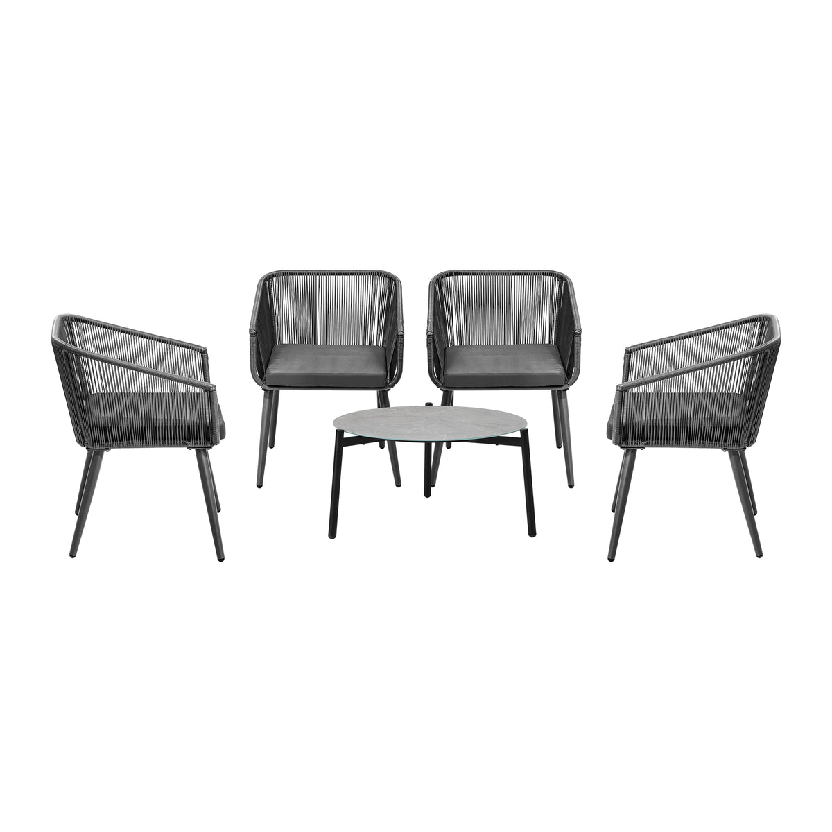 Livsip 5 Piece Outdoor Patio Set Lounge Furniture Setting - Sunyee