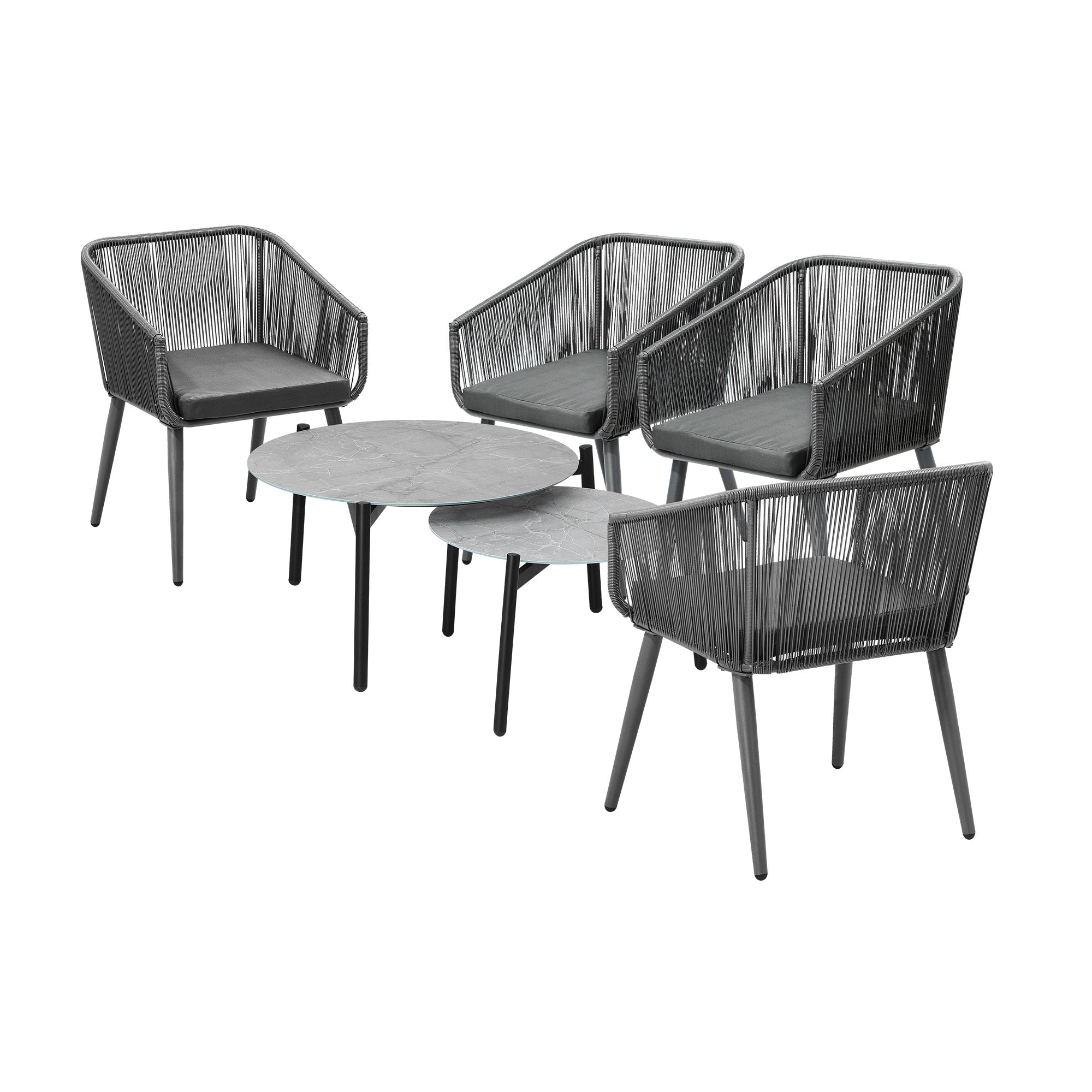 Livsip 6 Piece Outdoor Patio Set Lounge Furniture Setting - Sunyee
