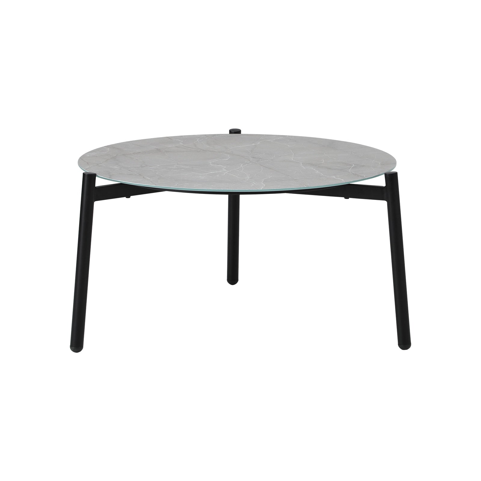 Livsip Outdoor Coffee Side Marble Table Desk Patio Furniture Garden 70cm Grey - Sunyee
