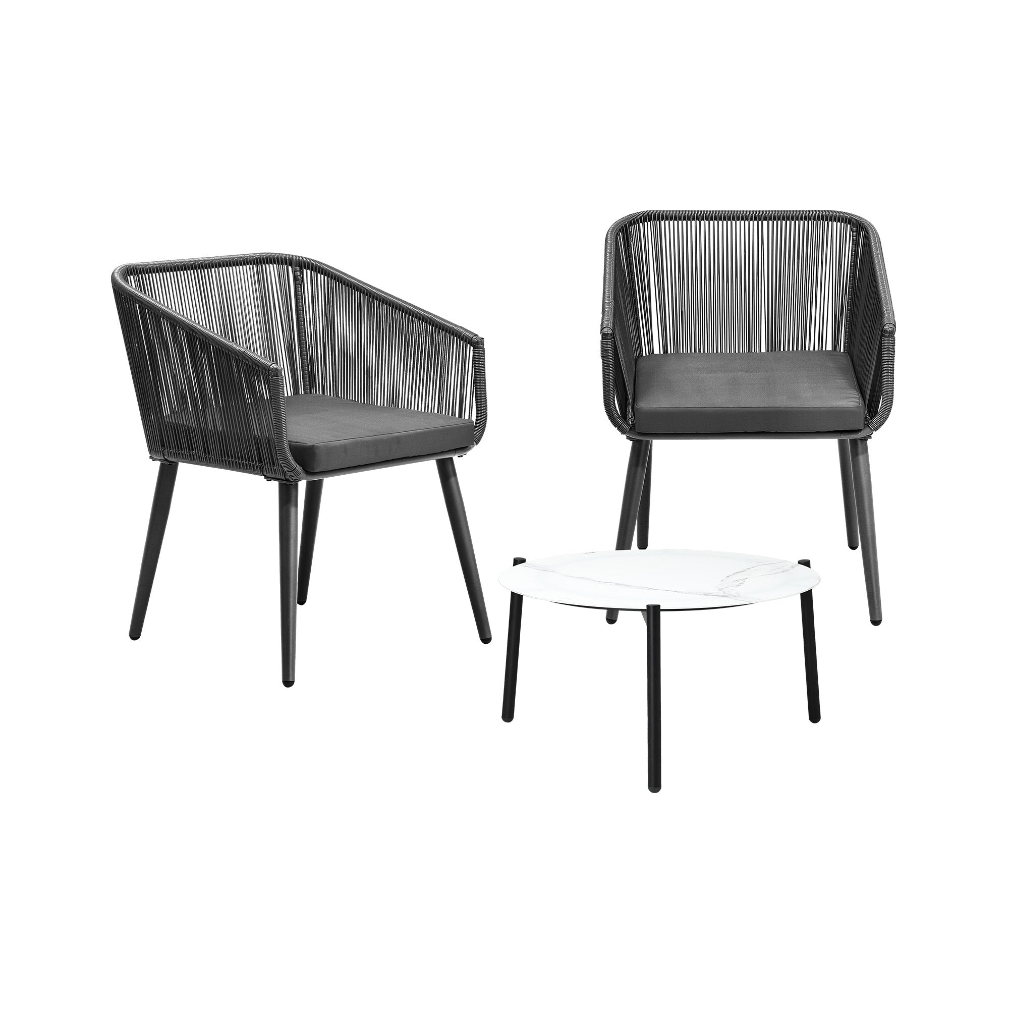 Livsip Outdoor Lounge Setting Furniture 3 Piece Patio Set - Sunyee