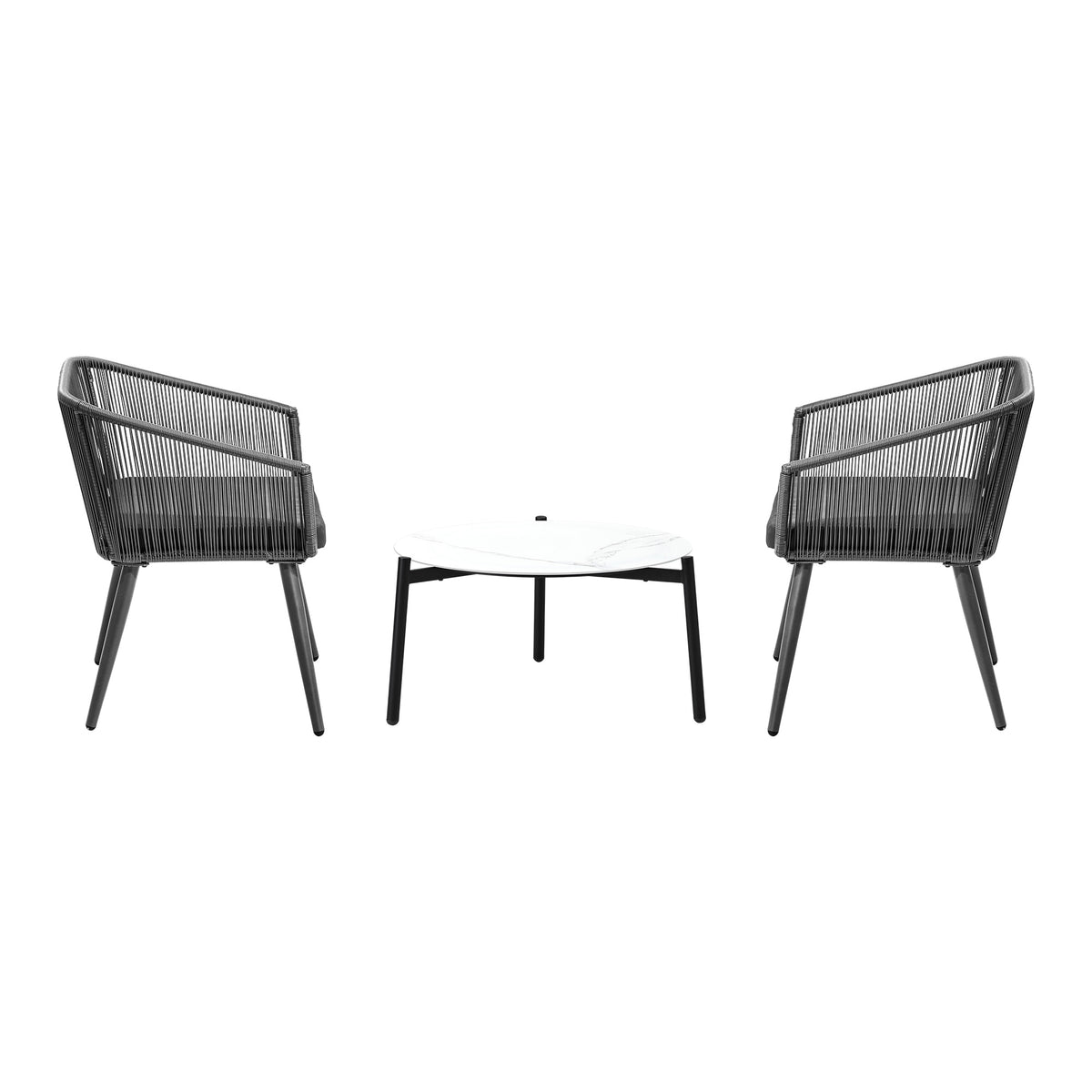 Livsip Outdoor Lounge Setting Furniture 3 Piece Patio Set - Sunyee