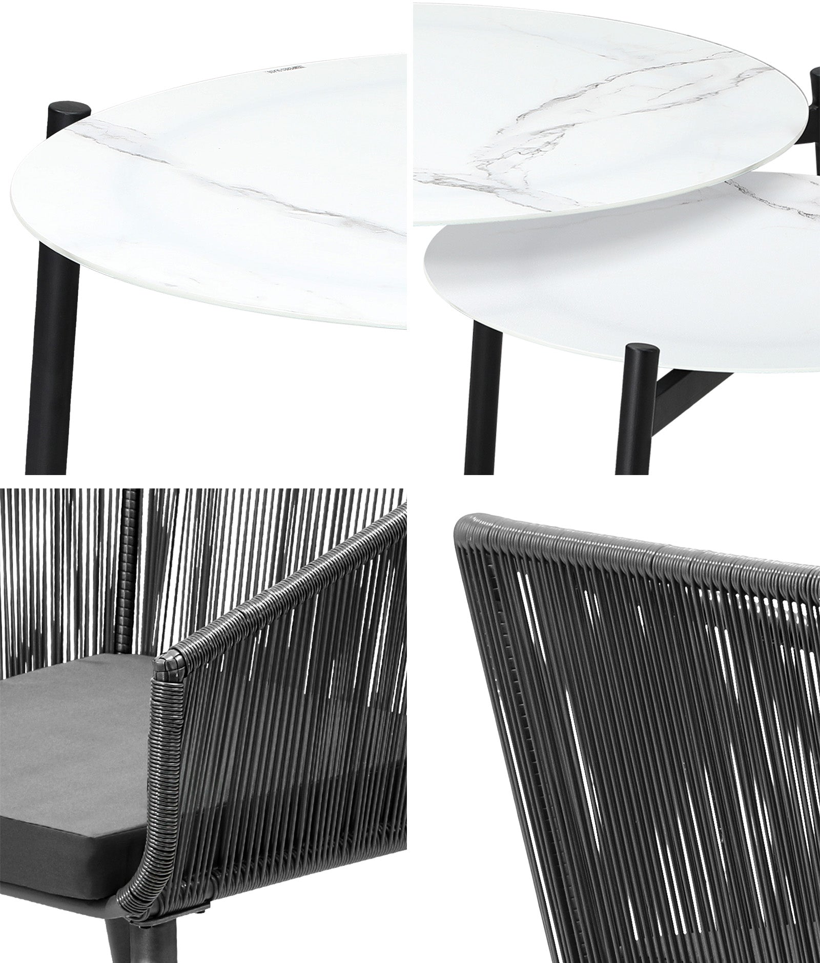 Livsip Outdoor Lounge Setting Furniture 6 Piece Patio Set - Sunyee