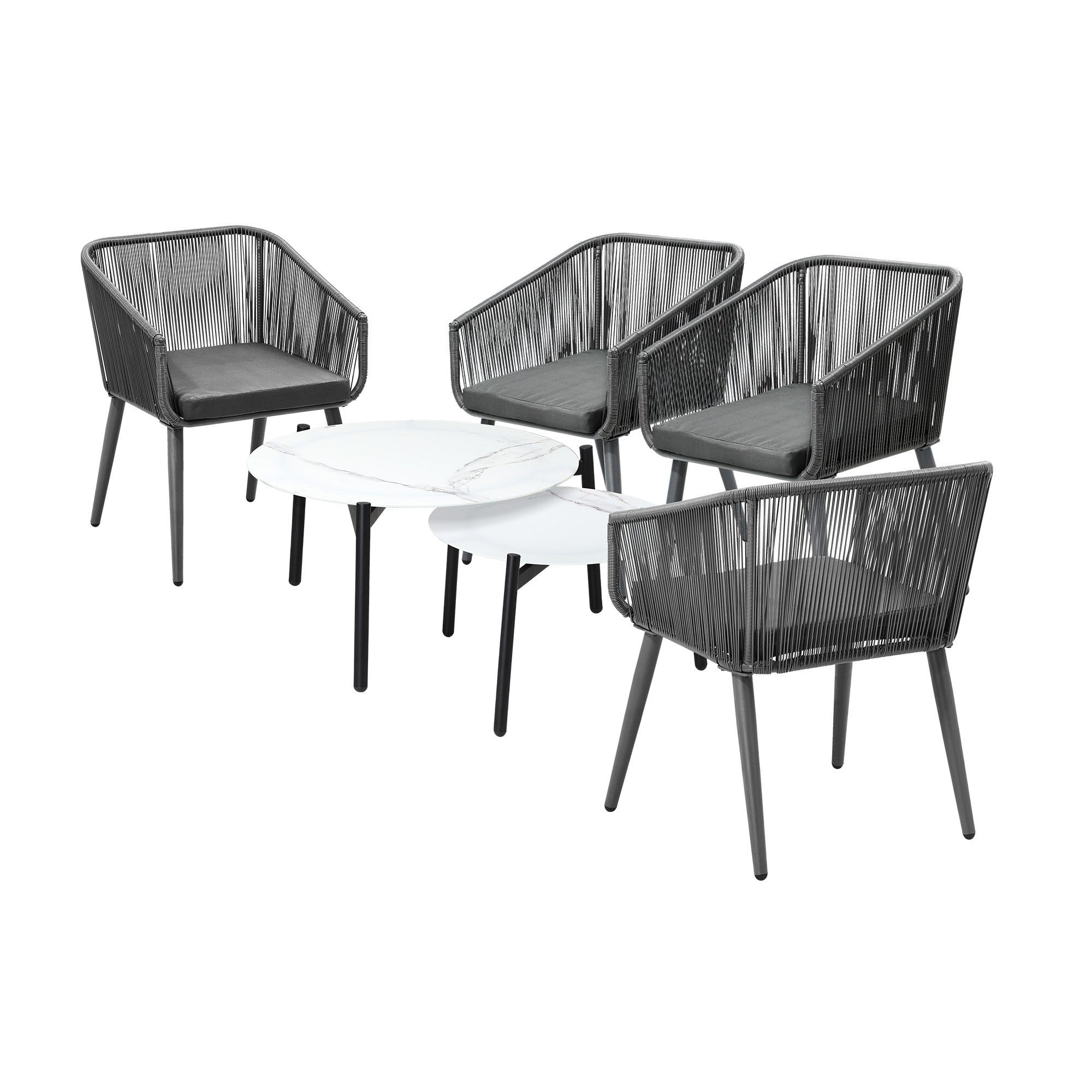 Livsip Outdoor Lounge Setting Furniture 6 Piece Patio Set - Sunyee