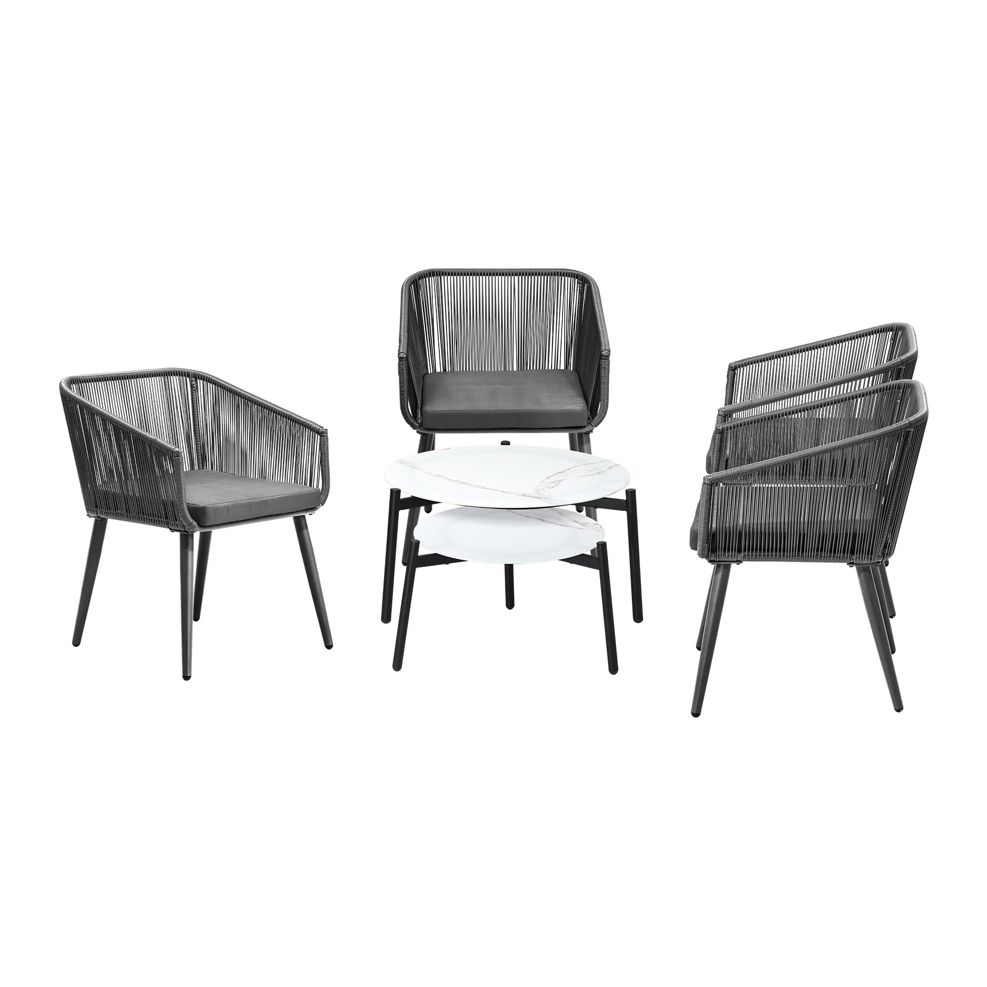 Livsip Outdoor Lounge Setting Furniture 6 Piece Patio Set - Sunyee