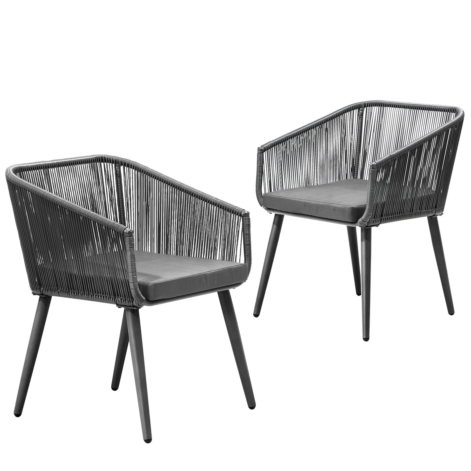 Livsip Outdoor Furniture Lounge Setting Chairs Set of 2 Bistro Patio Garden Set - Sunyee