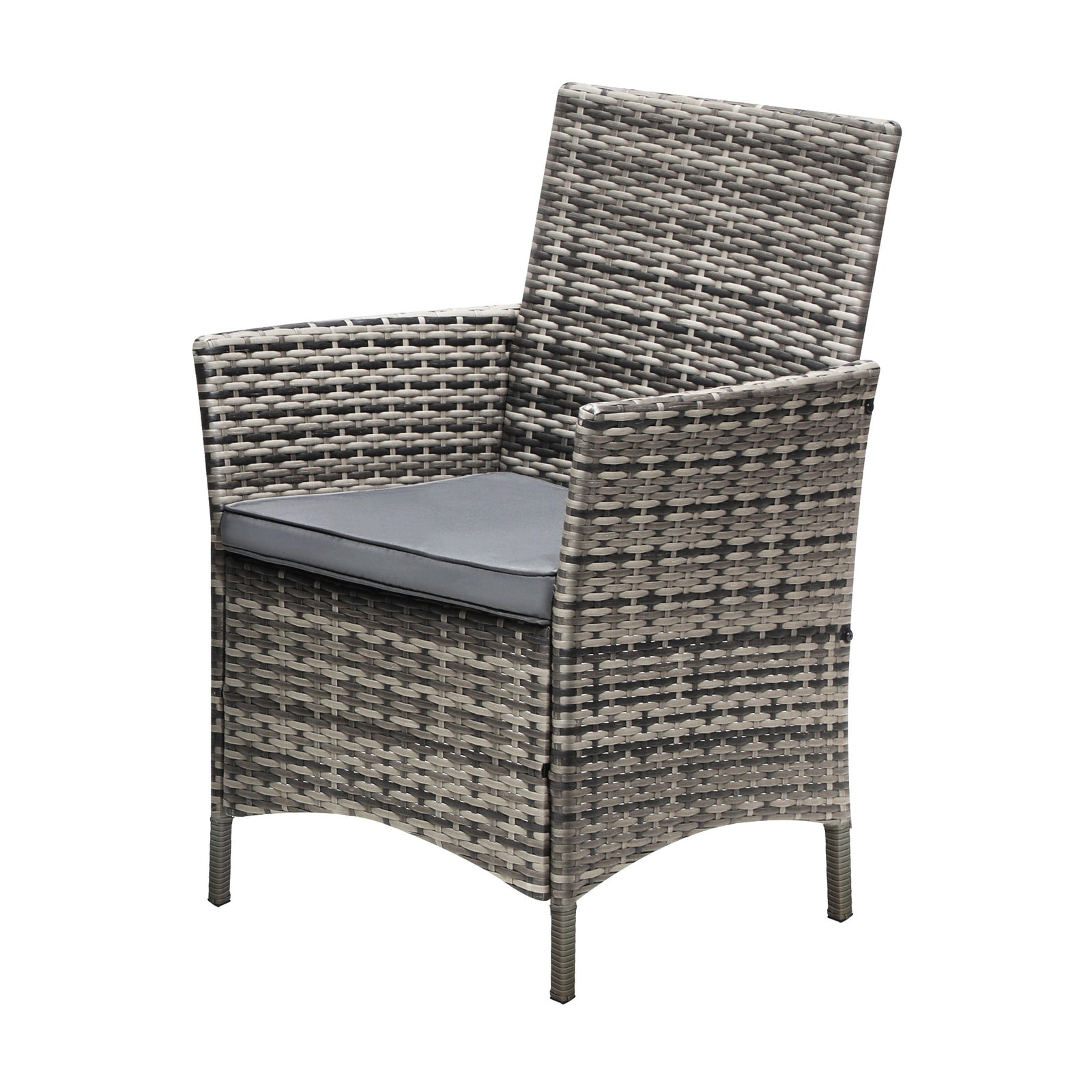 Livsip 2X Outdoor Dining Chairs Rattan Outdoor Patio Chairs Furniture Grey - Sunyee