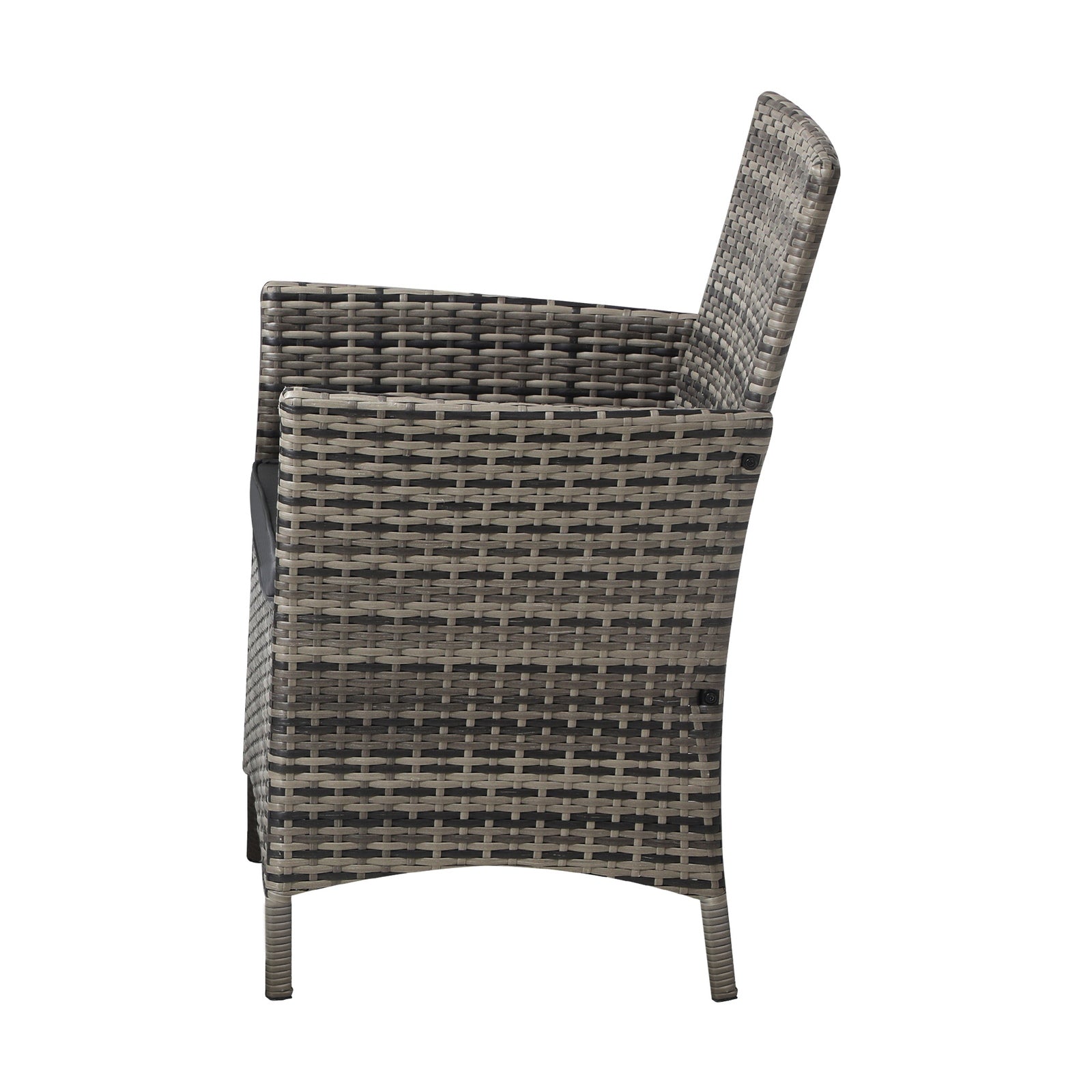 Livsip 2X Outdoor Dining Chairs Rattan Outdoor Patio Chairs Furniture Grey - Sunyee
