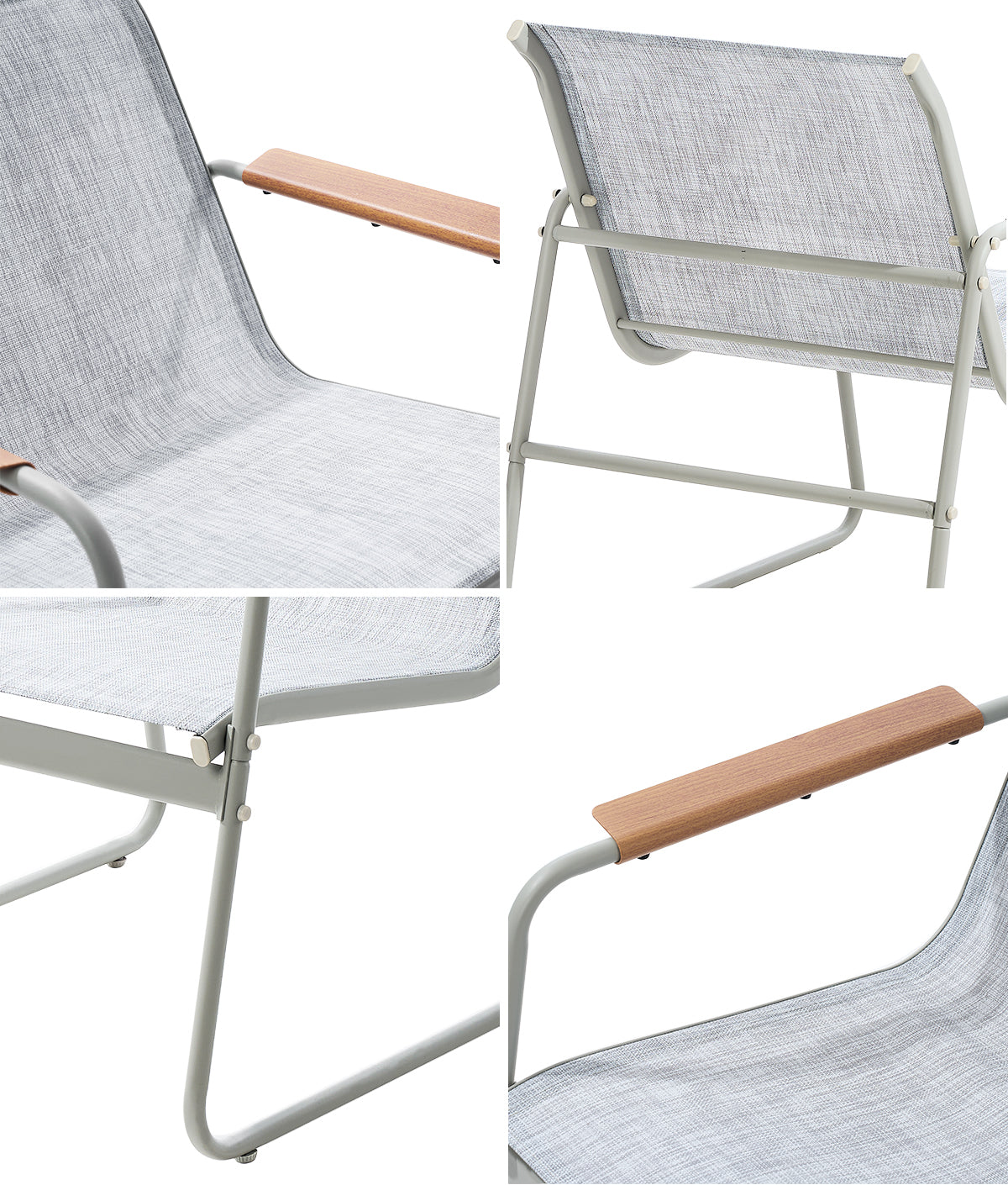 Livsip 2PCS Outdoor Armchair Patio Chairs Textilene Garden Furniture - Sunyee