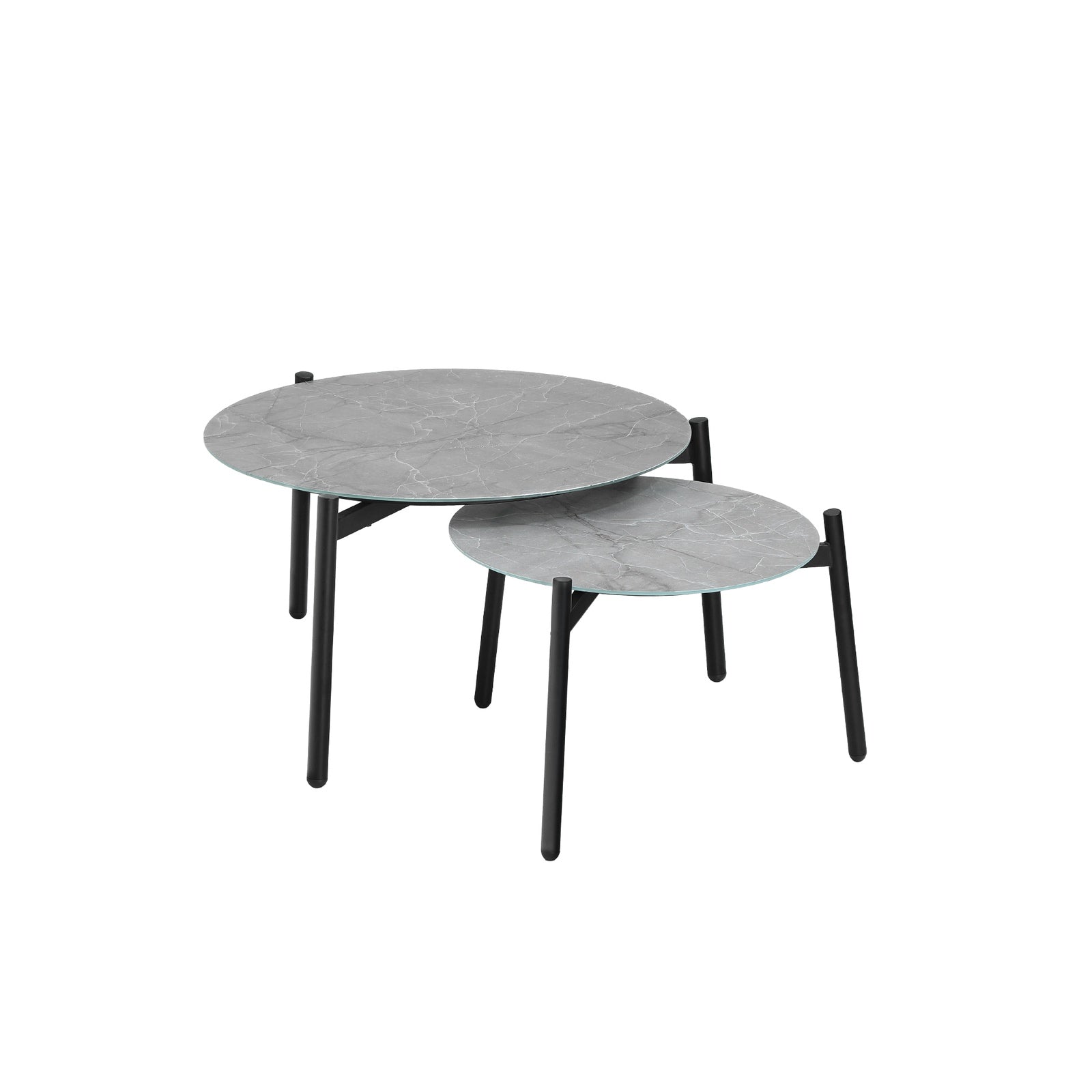 Livsip 4 Seater Outdoor Lounge Setting Furniture Patio Grey Table Set Chairs - Sunyee