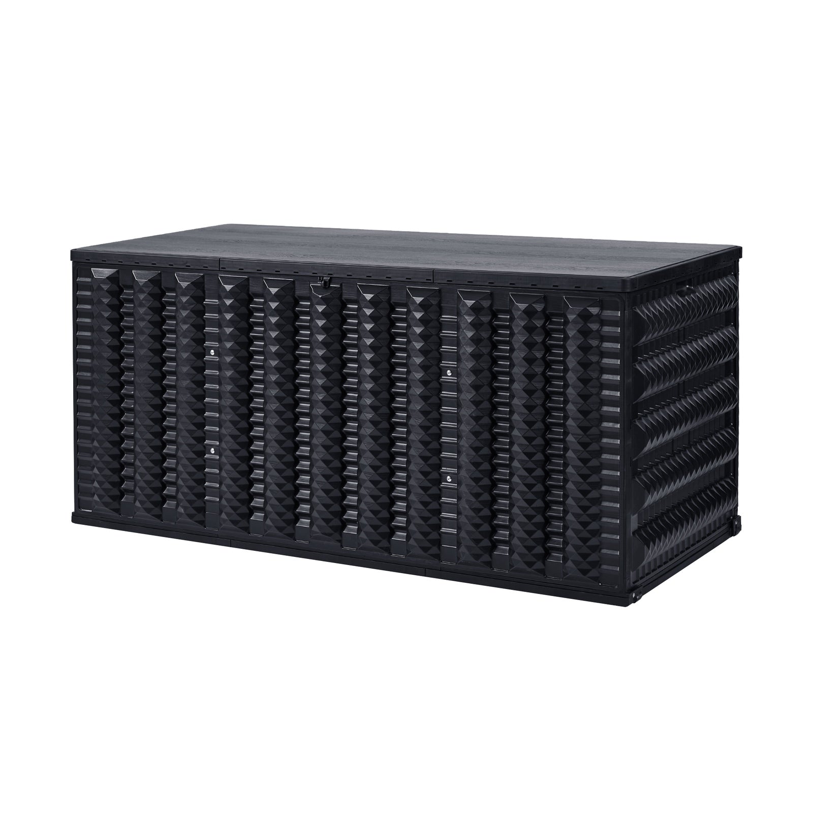 Livsip Outdoor Storage Box 490L Foldable Container Garden Bench Tool Sheds Black
