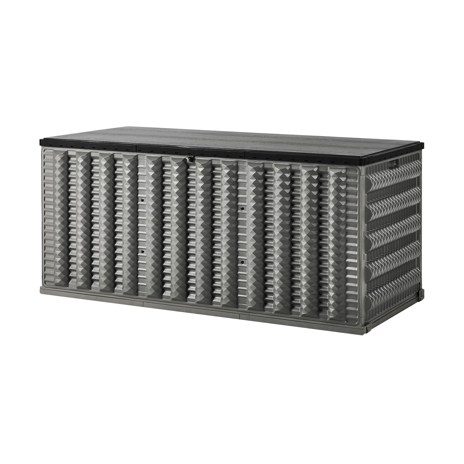 Livsip Outdoor Storage Box 680L Foldable Container Garden Bench Tool Chest Grey