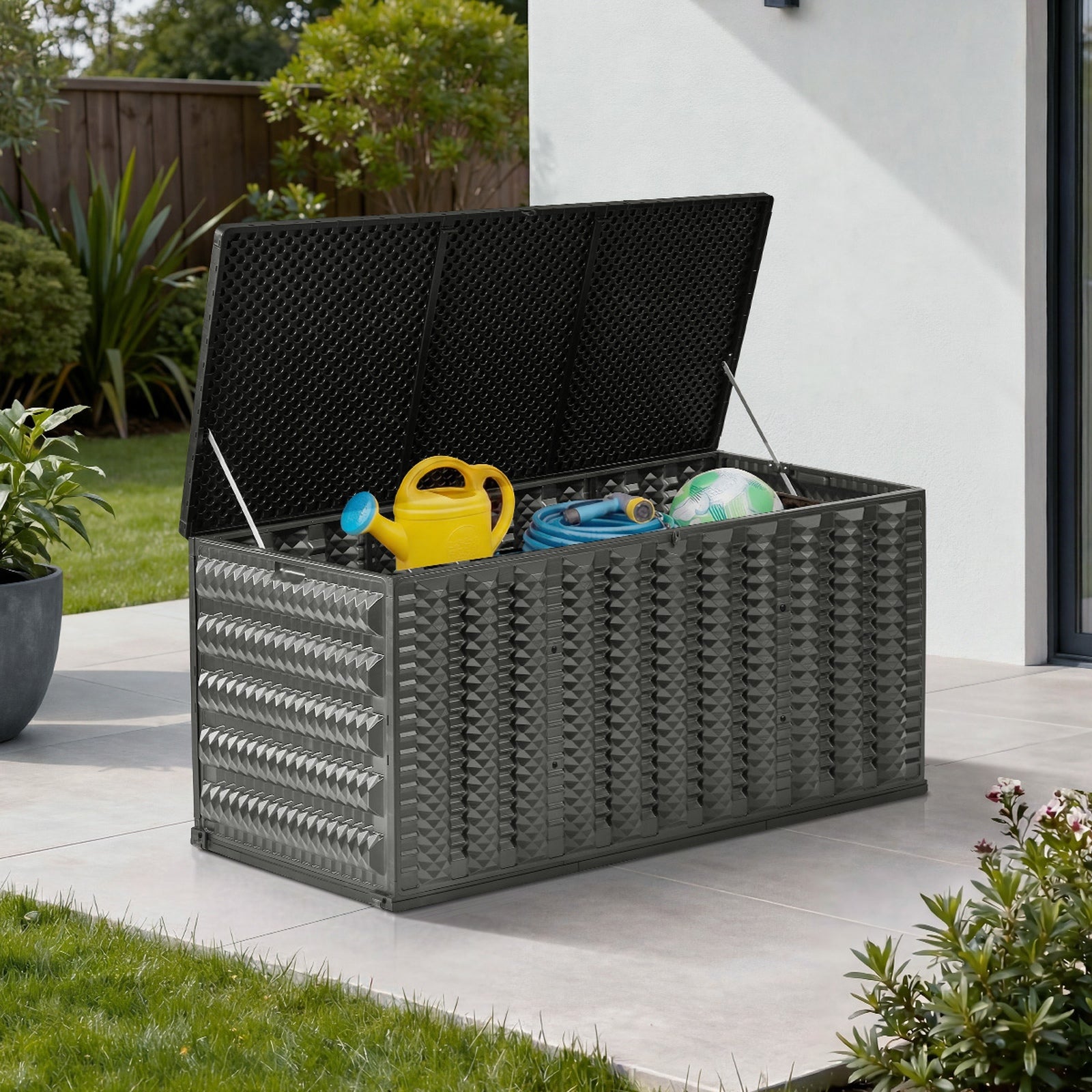 Livsip Outdoor Storage Box 680L Foldable Container Garden Bench Tool Chest