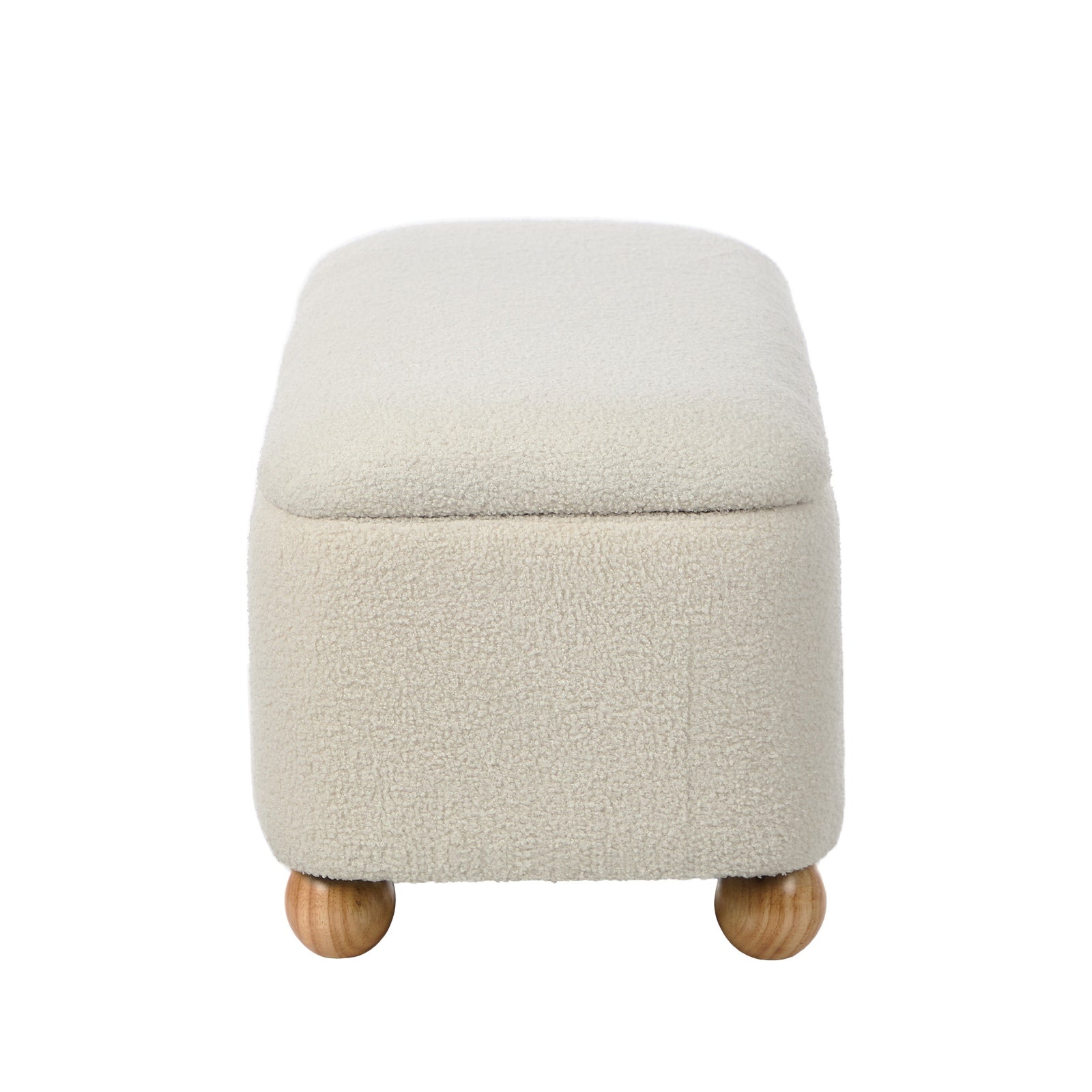 Oikiture Storage Ottoman Ball Foot Stool Couch Bench Blanket Box - Sunyee