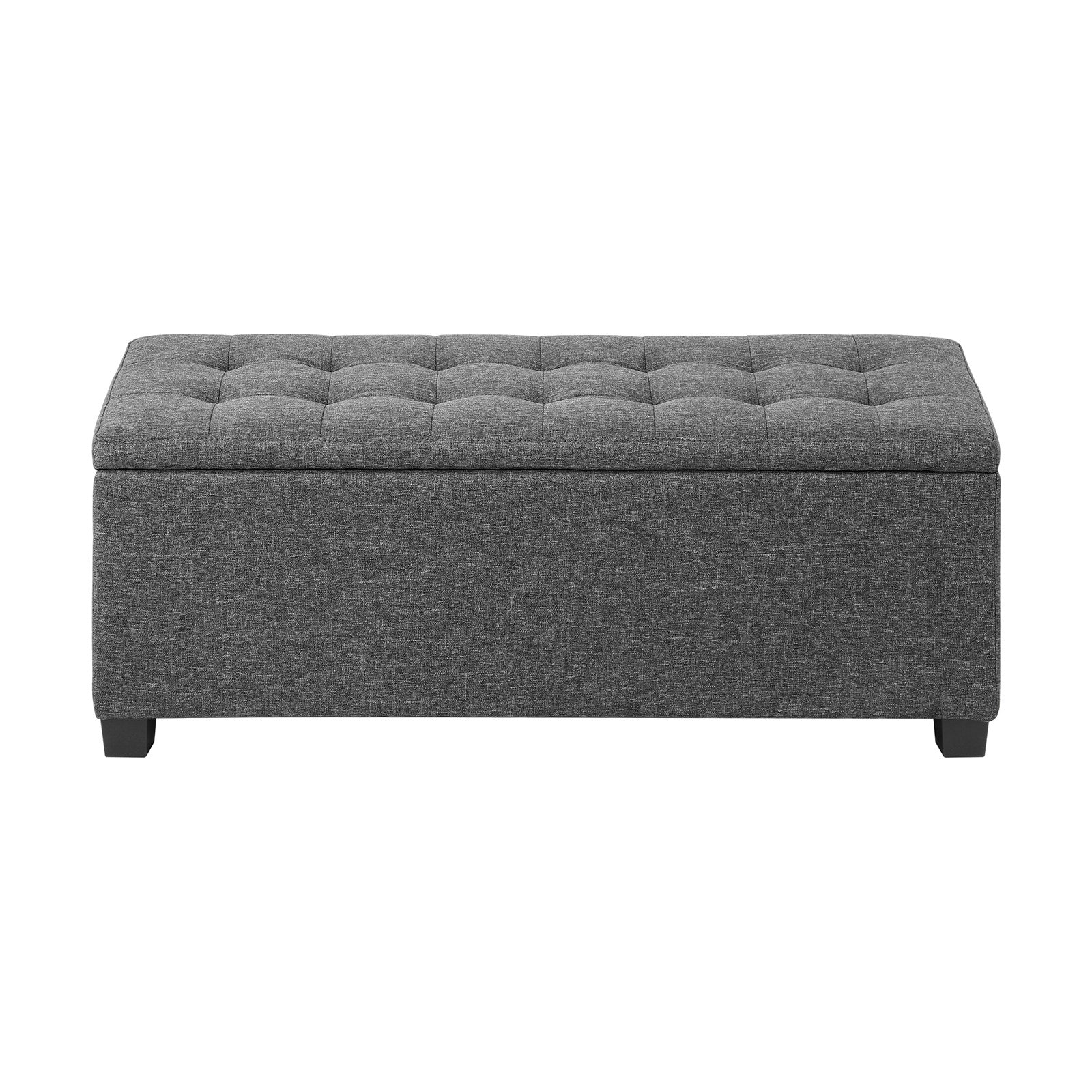 Oikiture Storage Ottoman Blanket Box Foot Stool Bench Chest Toy Footstool Linen - Sunyee