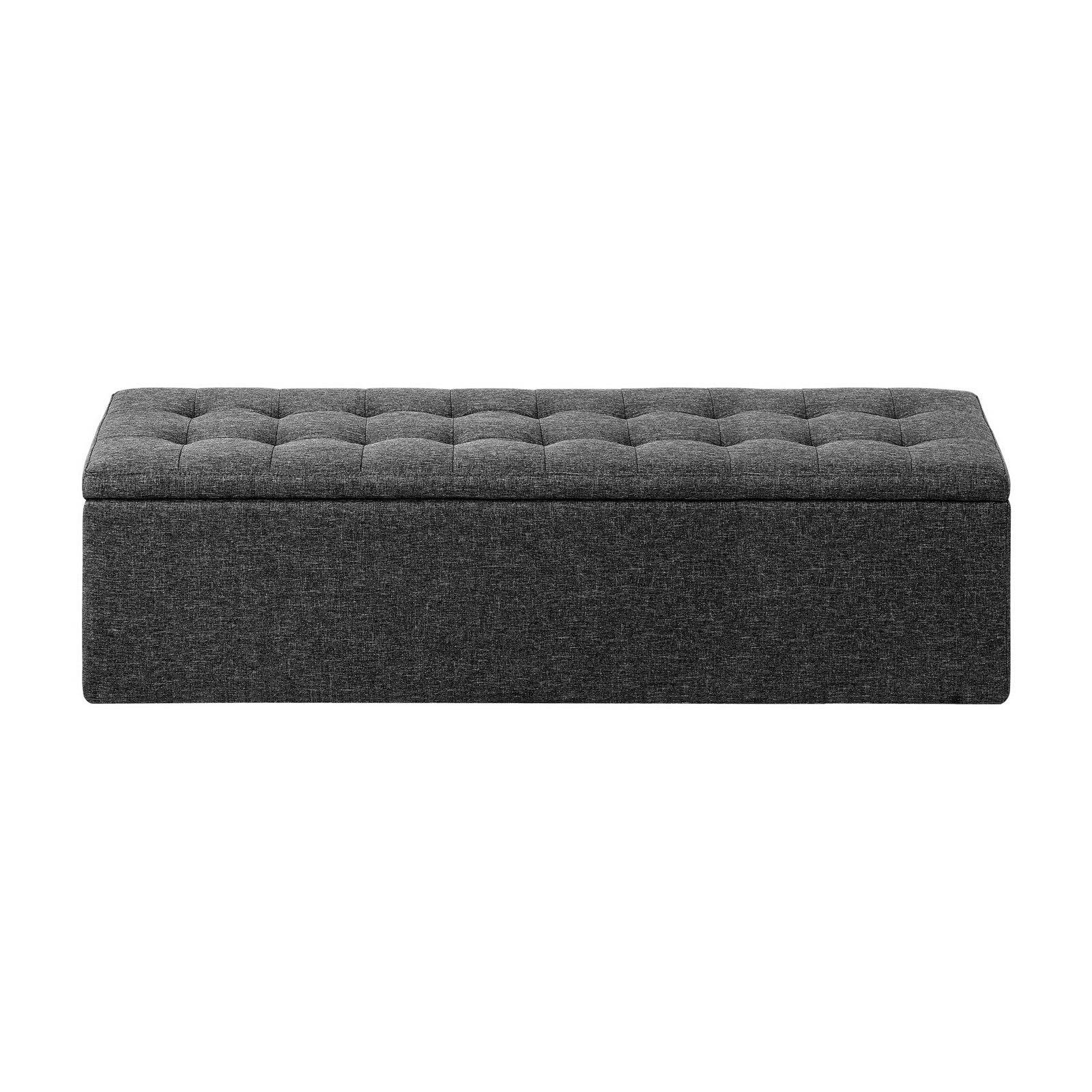 Oikiture 140 cm Storage Ottoman Blanket Box Foot Stool Bench Chest Toy LARGE - Sunyee