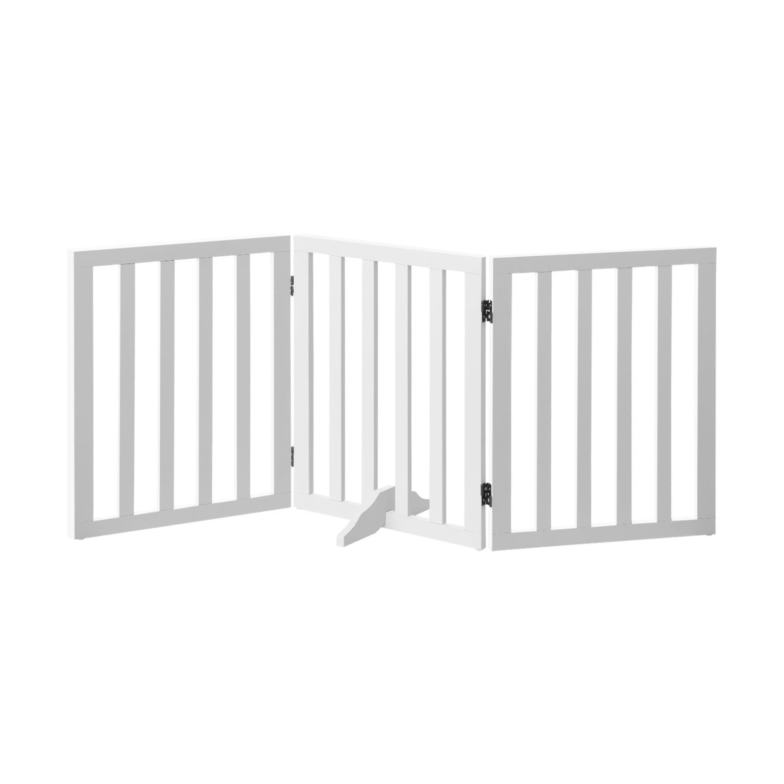 Alopet Wooden Pet Gate Dog Fence Safety Stair Barrier Security Door 3/4/6 Panels - Sunyee