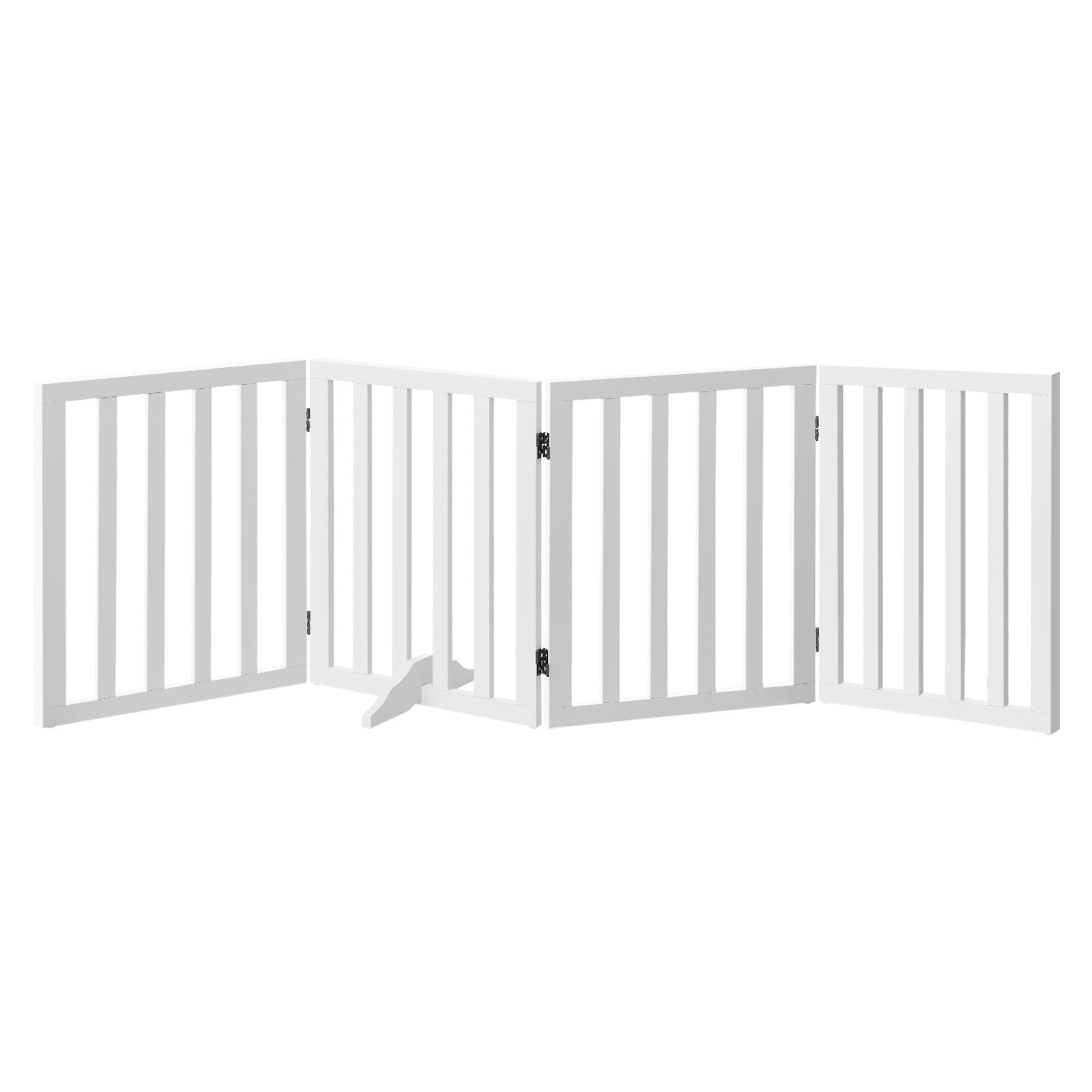 Alopet Wooden Pet Gate Dog Fence Safety Stair Barrier Security Door 3/4/6 Panels - Sunyee