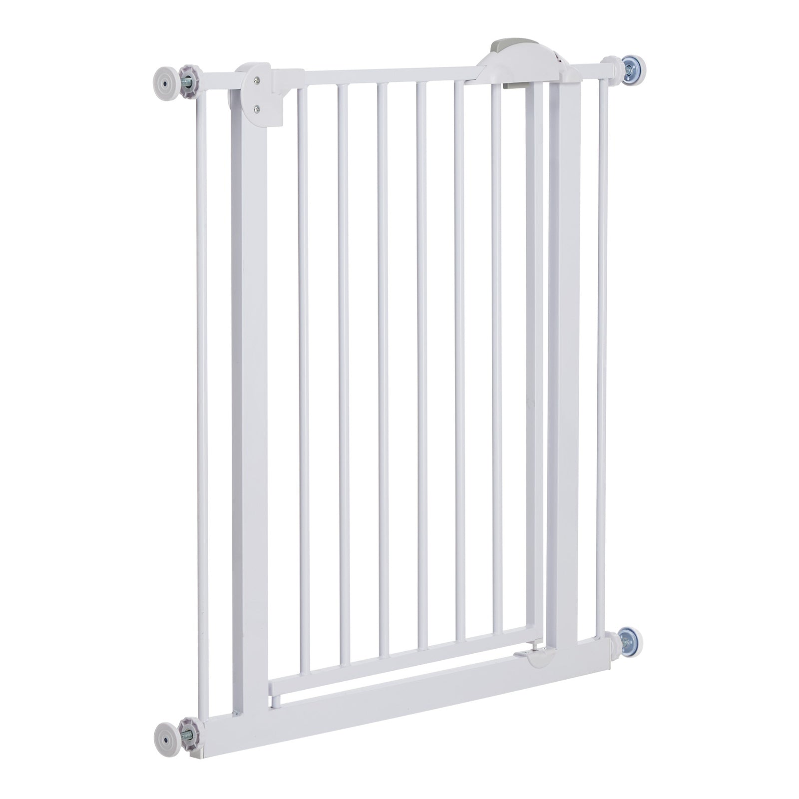 Alopet 78cm Retractable Safety Gate Pet Dog Cat Fence Guard Door White - Sunyee