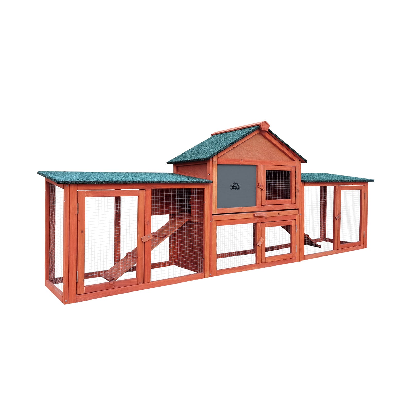 Alopet Rabbit Hutch Chicken Coop Large Hutches House Pet Run Cage Wooden Outdoor - Sunyee