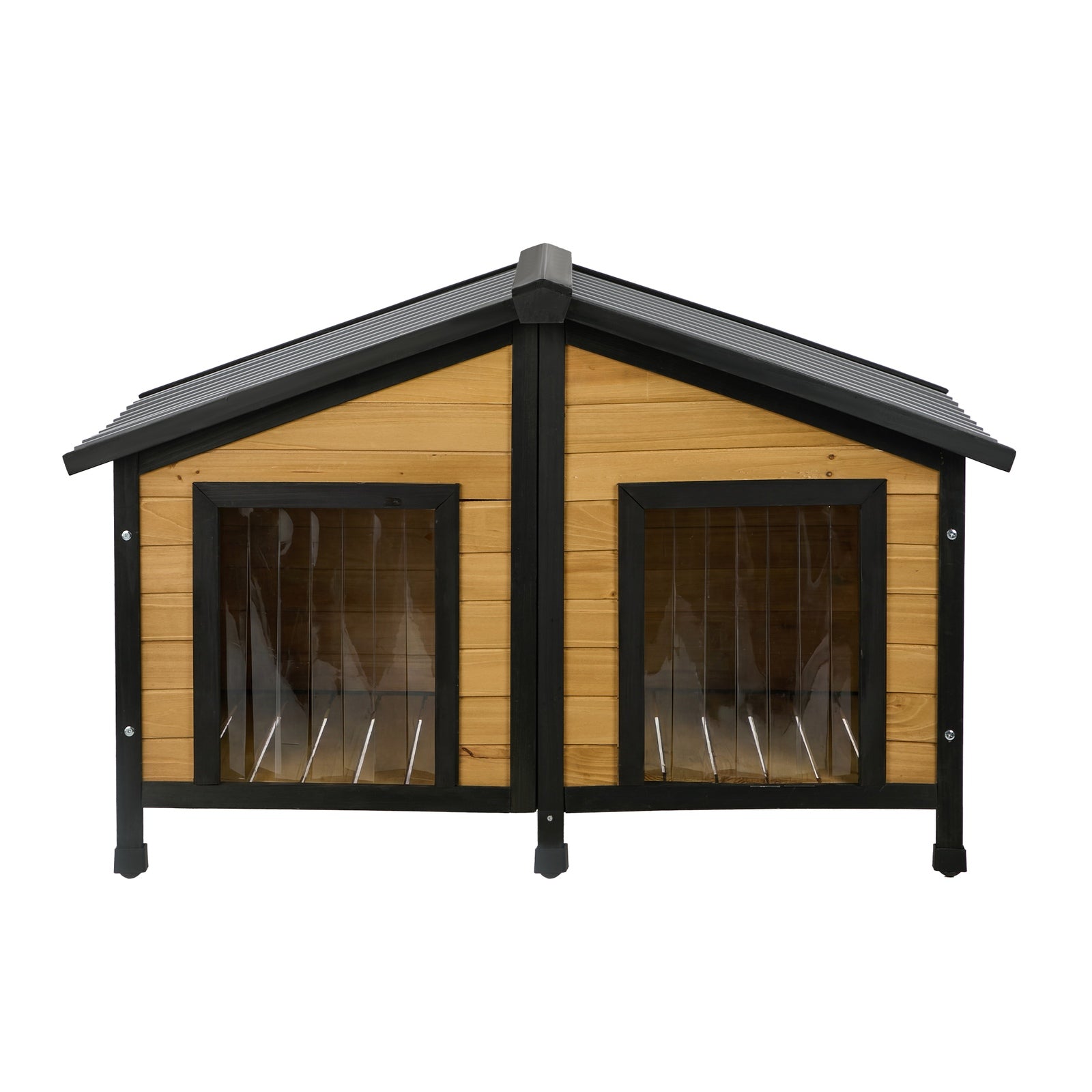 Alopet Dog Kennel Outdoor Indoor Pet House Wooden Cage Puppy Cabin Crate Kennels - Sunyee