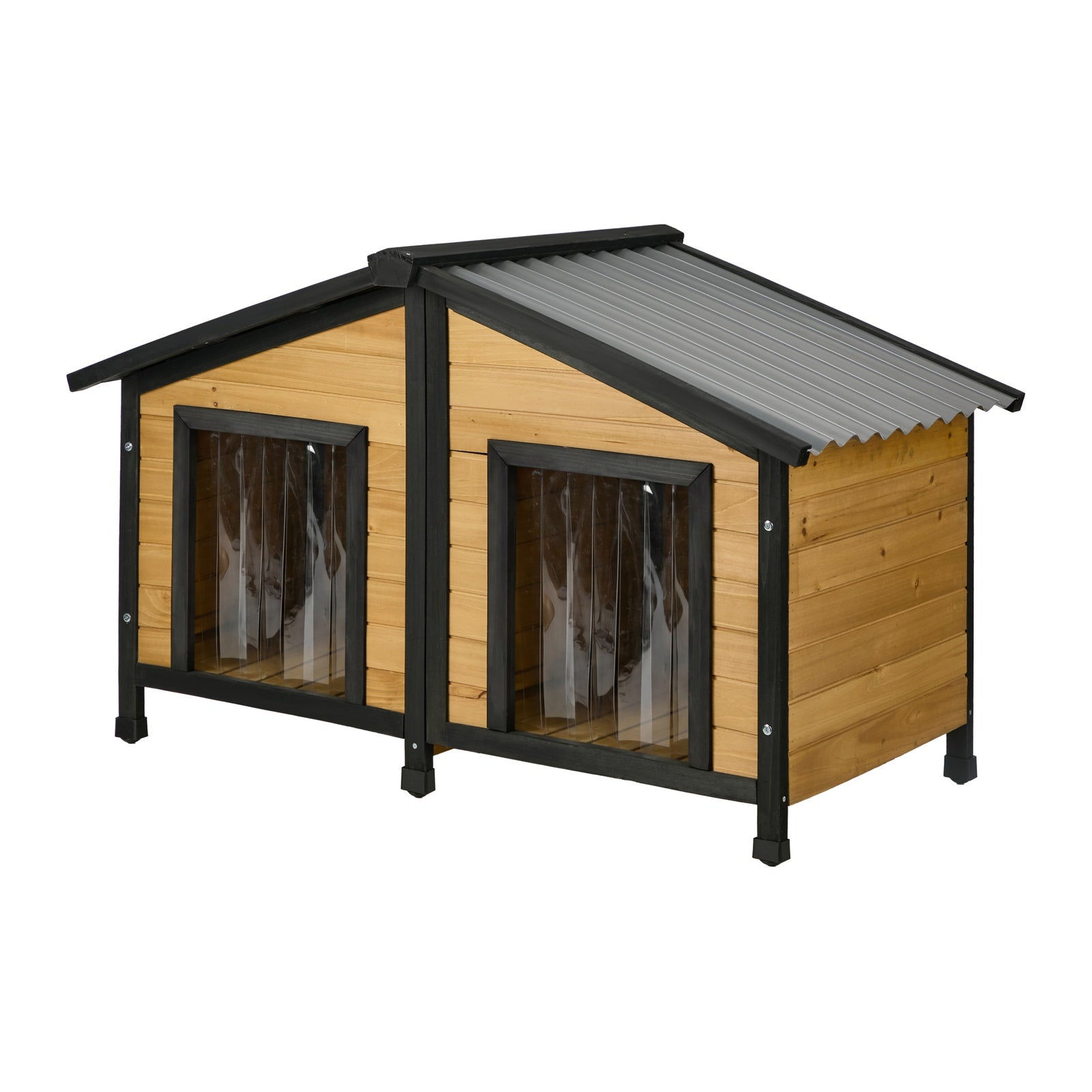 Alopet Dog Kennel Outdoor Indoor Pet House Wooden Cage Puppy Cabin Crate Kennels - Sunyee