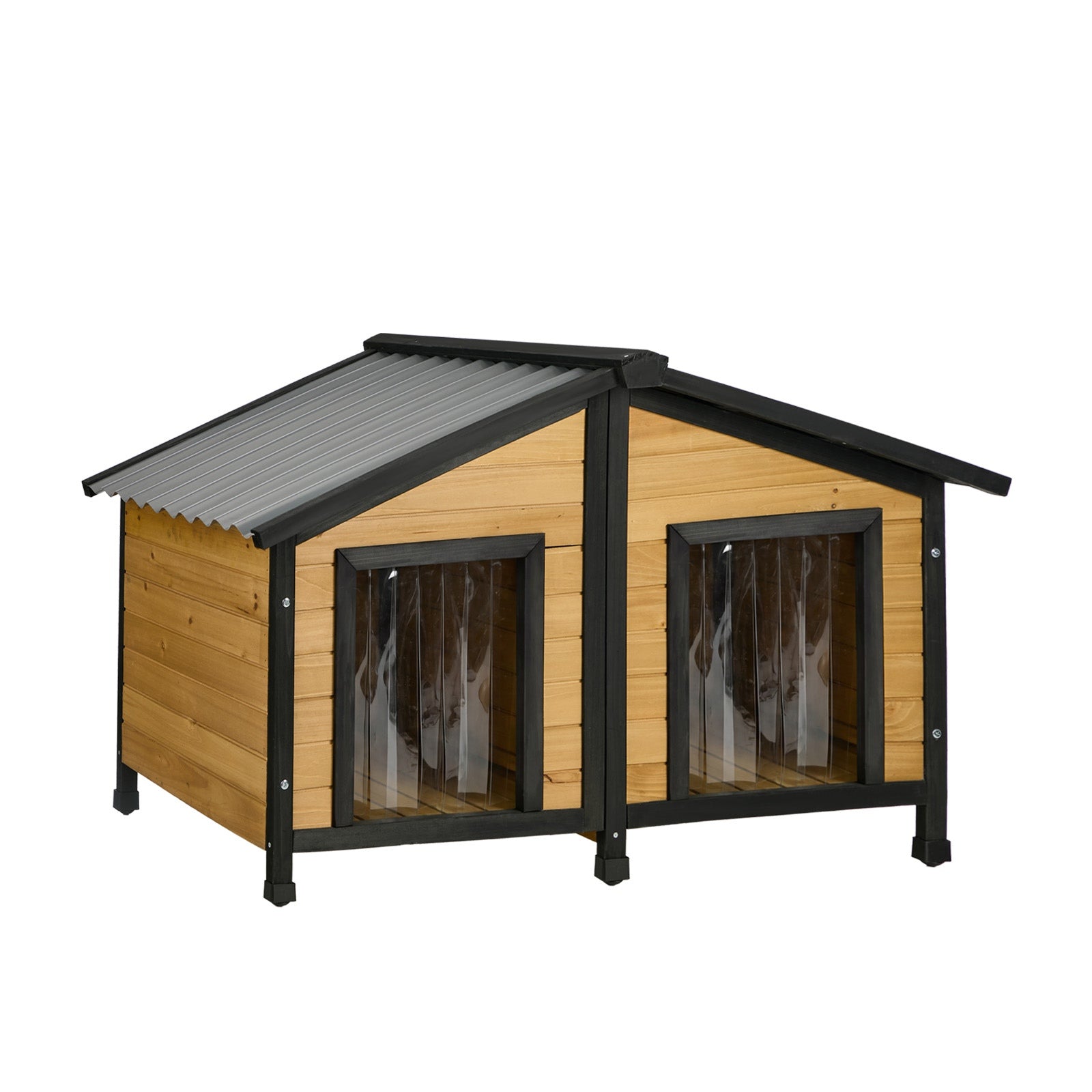 Alopet Dog Kennel Outdoor Indoor Pet House Wooden Cage Puppy Cabin Crate Kennels - Sunyee