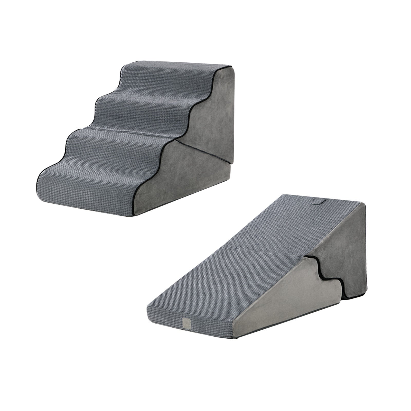 Alopet Pet Ramp Foam Dog Cover Stairs Washable Ladder For Bed Sofa Car 4 Steps