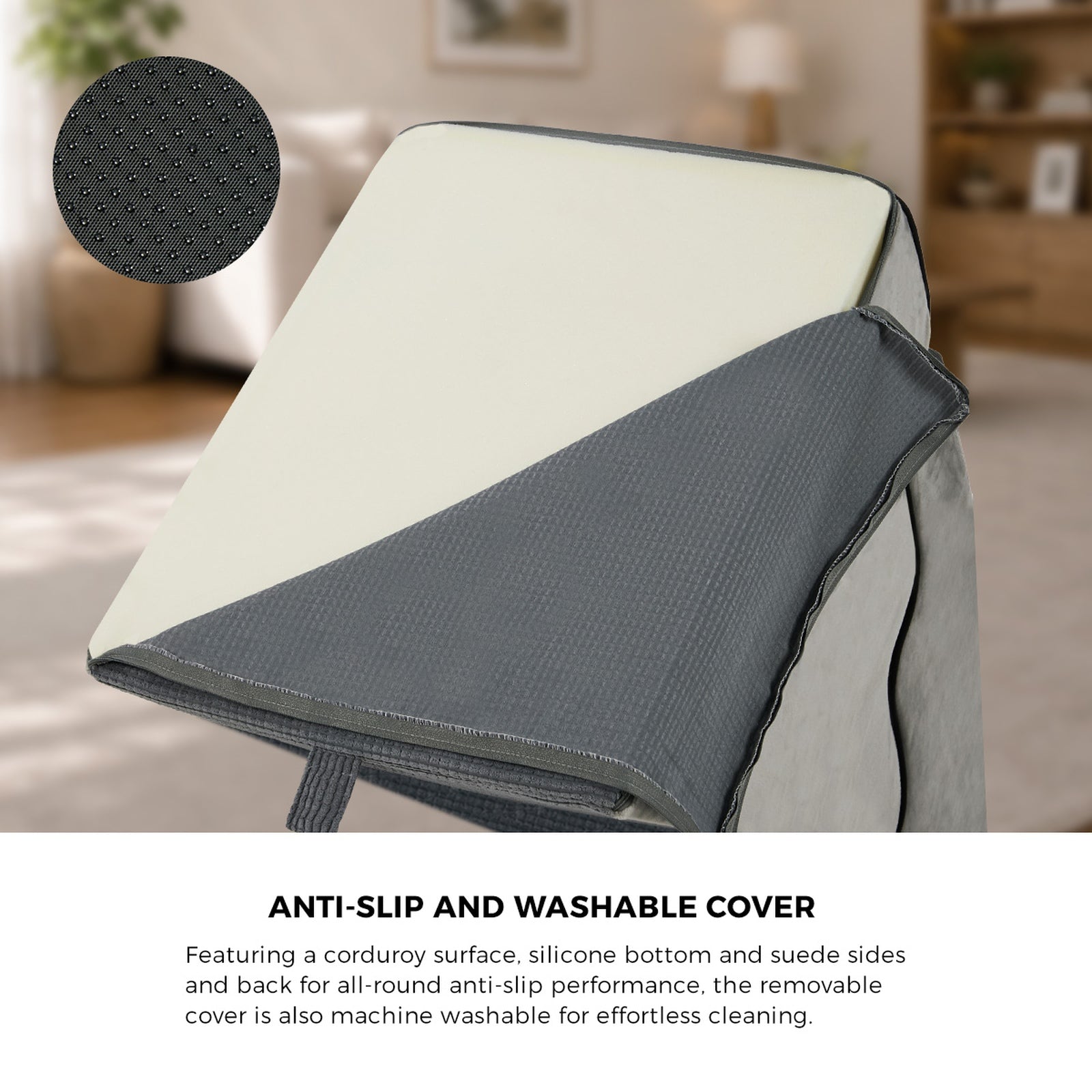 Alopet Pet Ramp Foam Dog Cover Stairs Washable Ladder For Bed Sofa Car 5 Steps