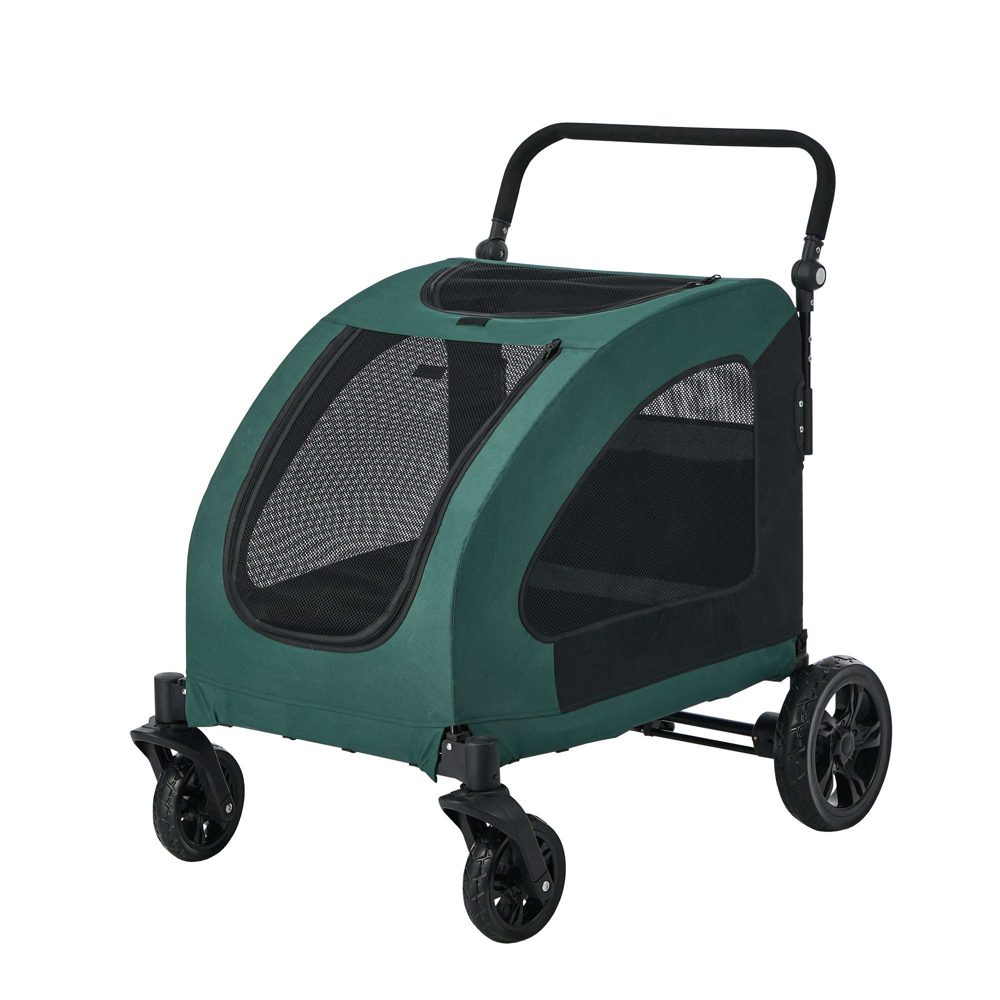 Alopet Pet Stroller Dog Cat Pram Large Carrier Cat Travel Foldable Strollers
