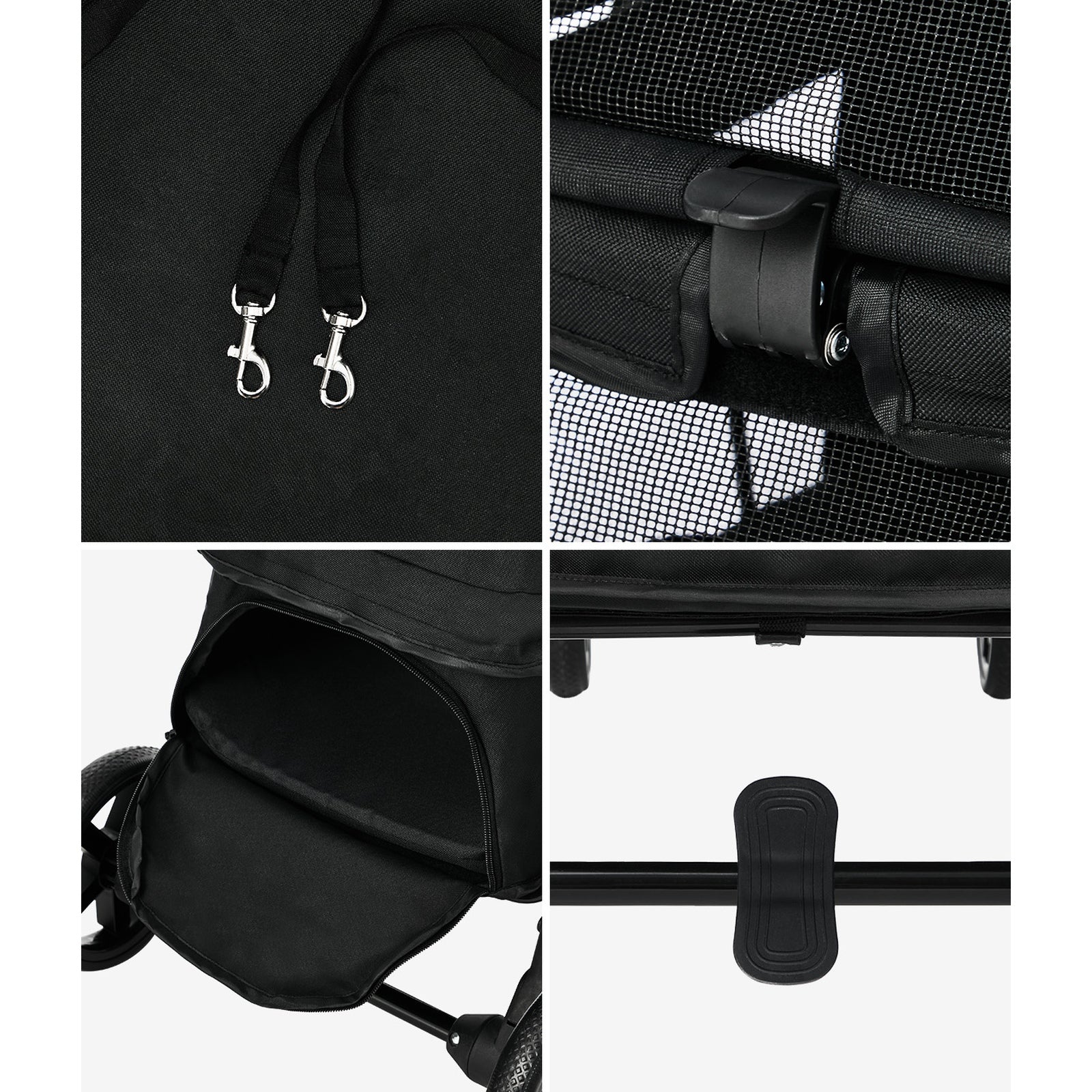 Alopet Pet Stroller for Small Medium Dogs & Cats Travel Foldable Lockable Wheels