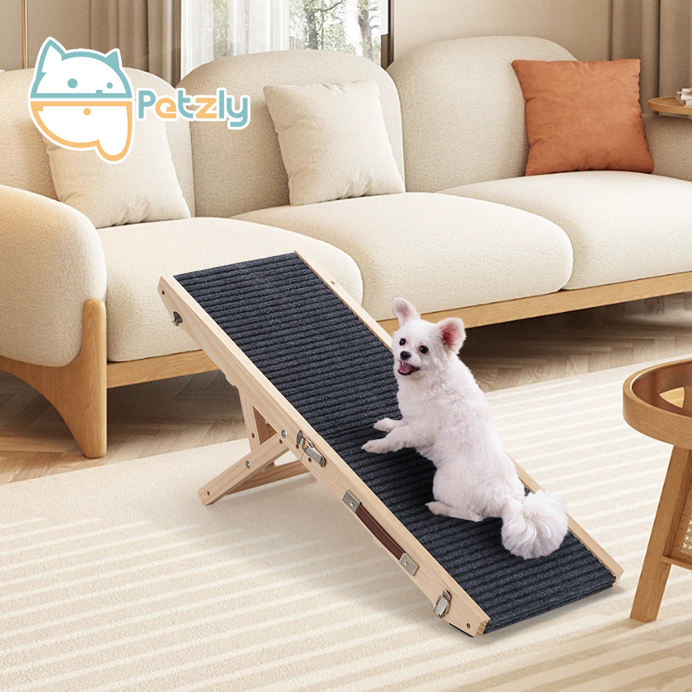 Petzly Foldable Dog Ramps Adjustable 4 Heights Pet Ramp Folding Large/Small - Sunyee