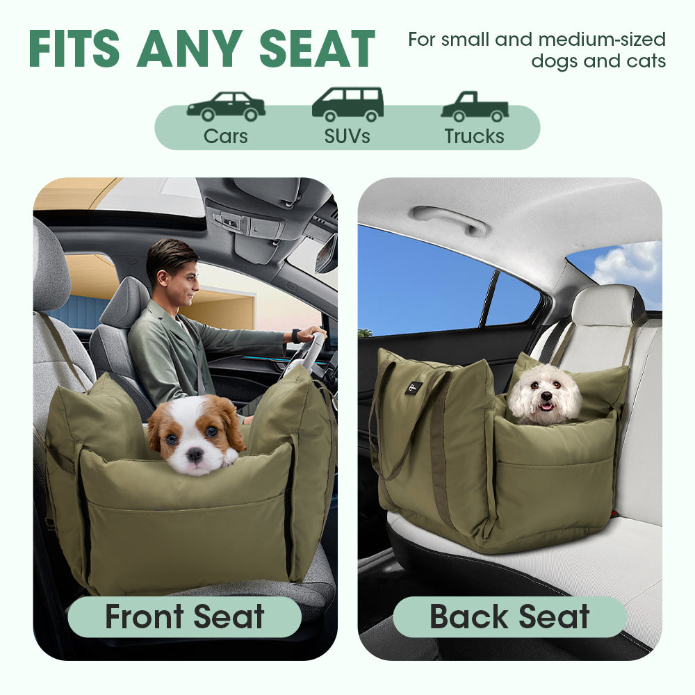 Petzly 3-IN-1 Dog Car Seat Detachable Dog Sofa with Side Pocket - Sunyee