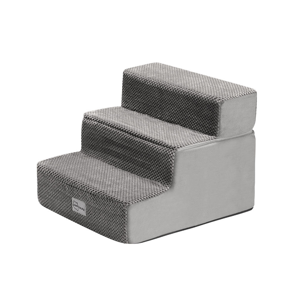 Petzly Dog Ramp Steps Pet Stairs Portable Indoor for Bed Sofa Couch - Sunyee