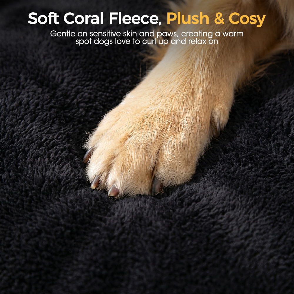Petzly Dog Bed Mat for Pet Machine Washable Cover Waterproof Liner