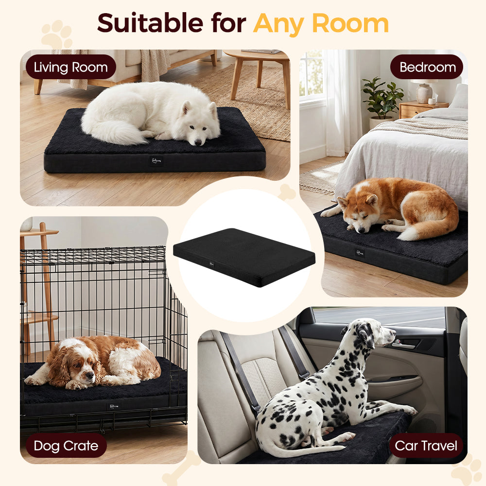 Petzly Dog Bed Mat for Pet Machine Washable Cover Waterproof Liner
