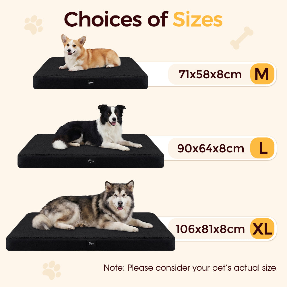 Petzly Dog Bed Mat for Pet Machine Washable Cover Waterproof Liner
