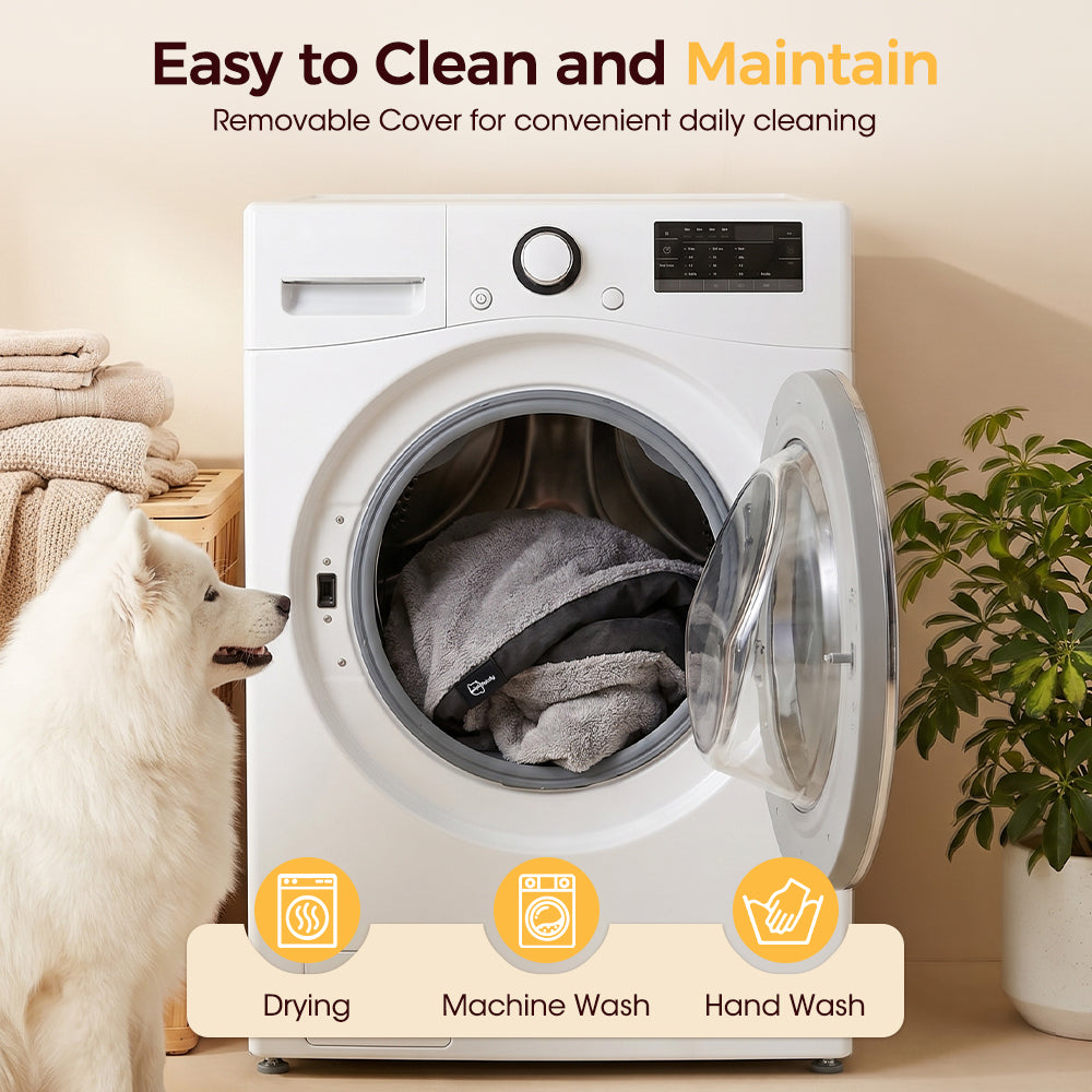 Petzly Dog Bed Mat for Pet Machine Washable Cover Waterproof Liner